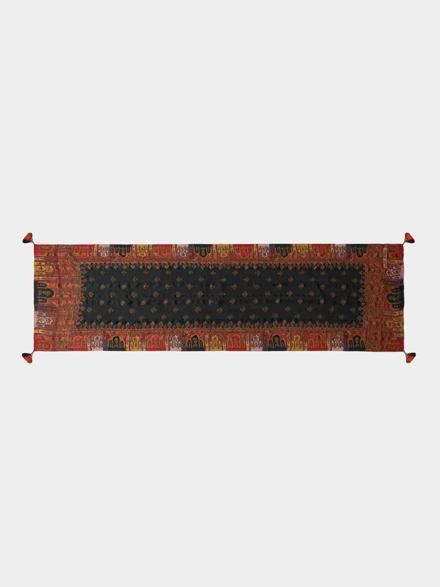 Black Iranya Rectangle Scarf