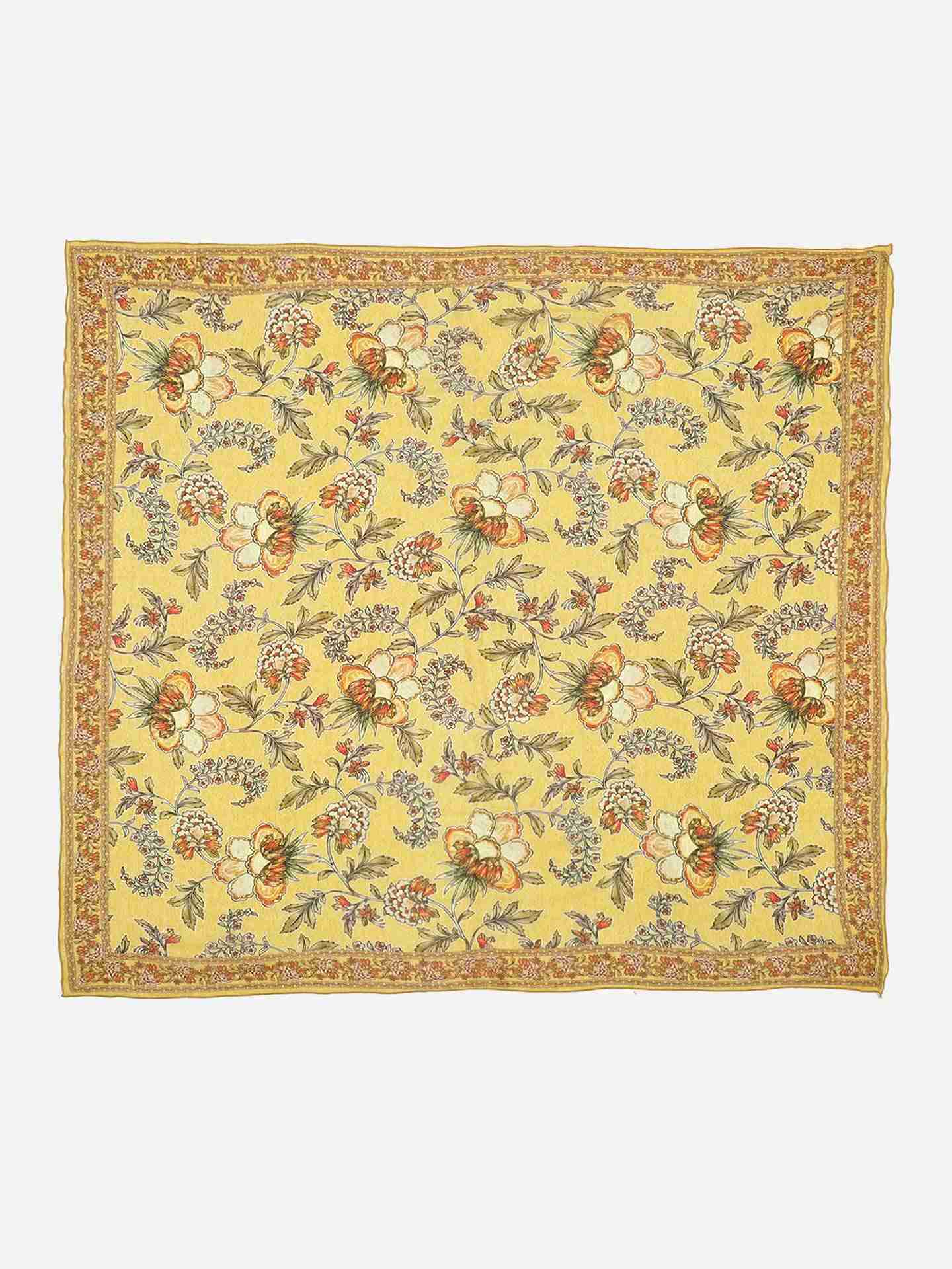 Yellow Magnolia Square Scarf