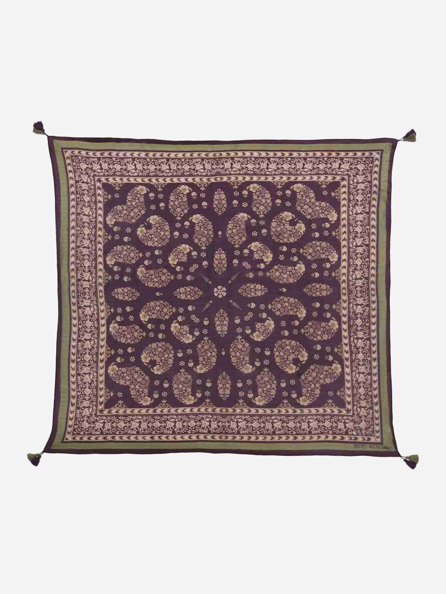 Purple Abhisha Square Scarf