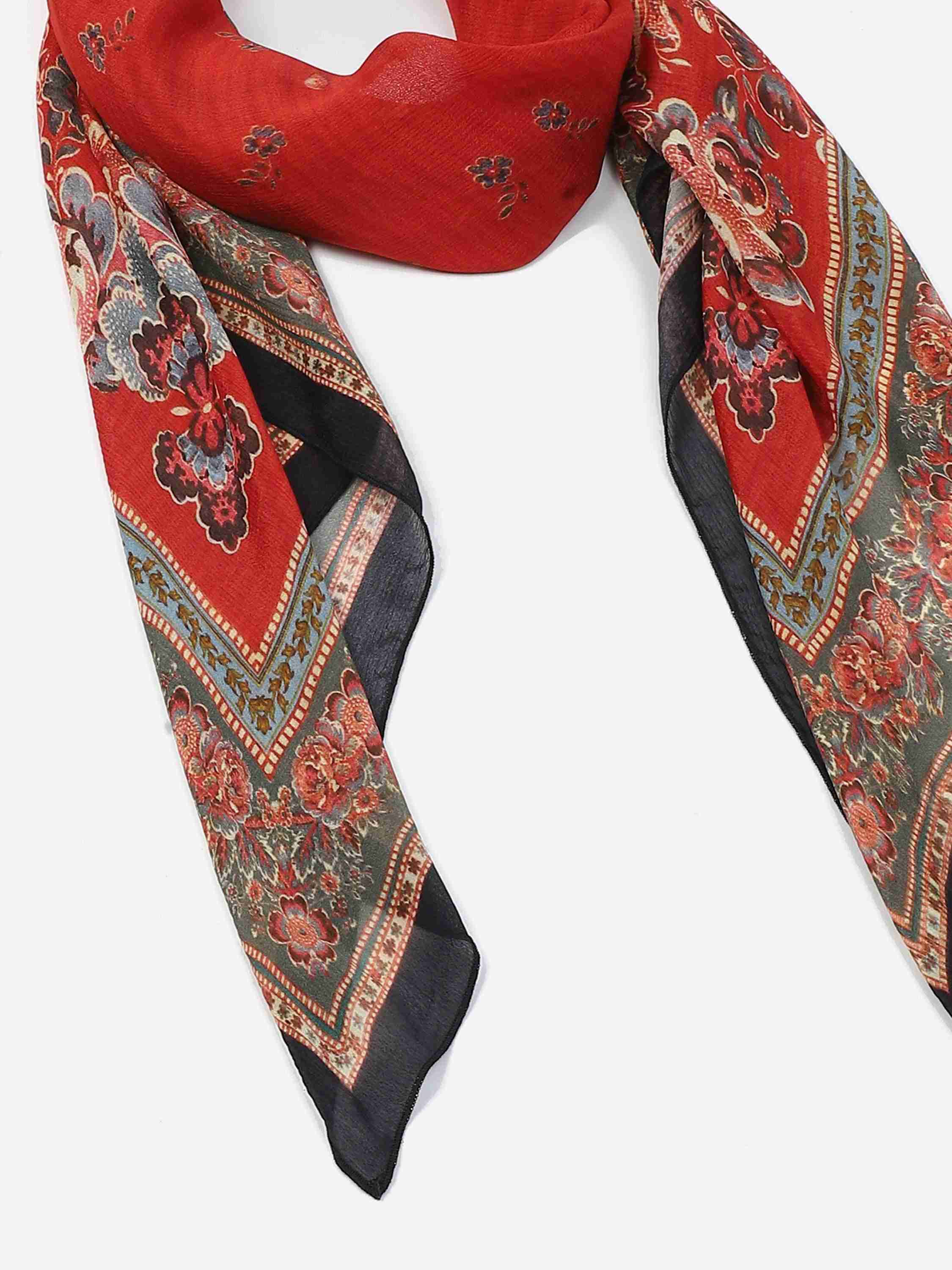 Red Savana Square Scarf