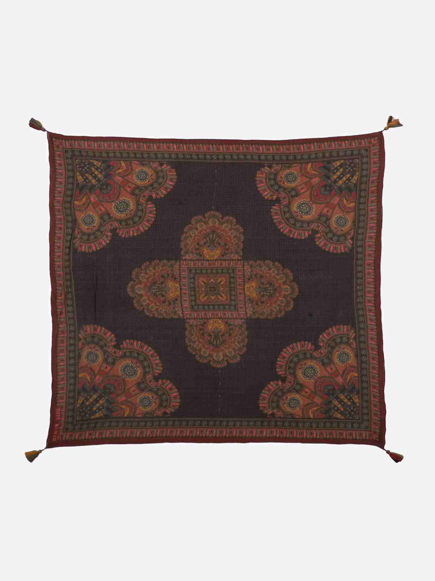 Brown Venkat Square Scarf