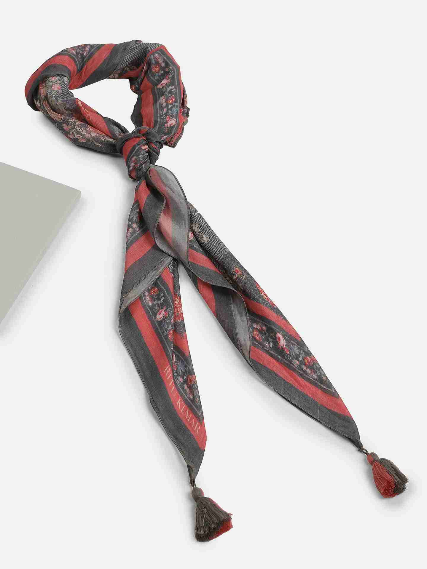 Blue Flemish Square Scarf