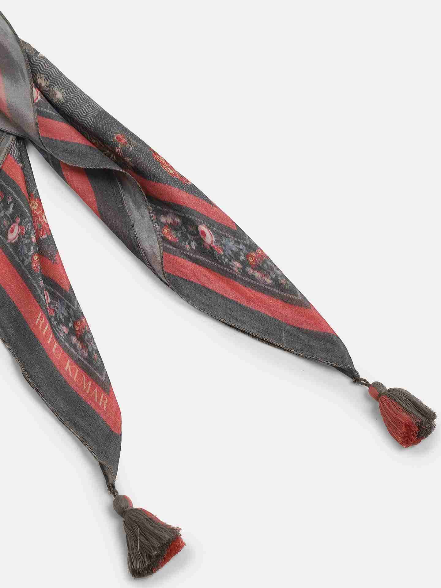 Blue Flemish Square Scarf