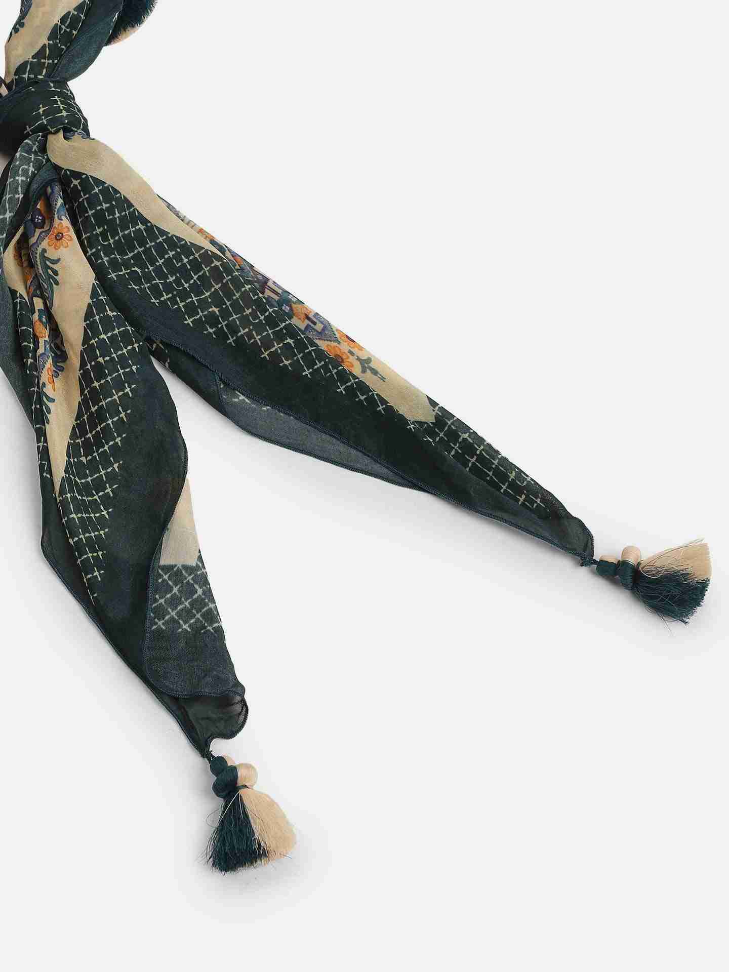 Beige Keya Square Scarf