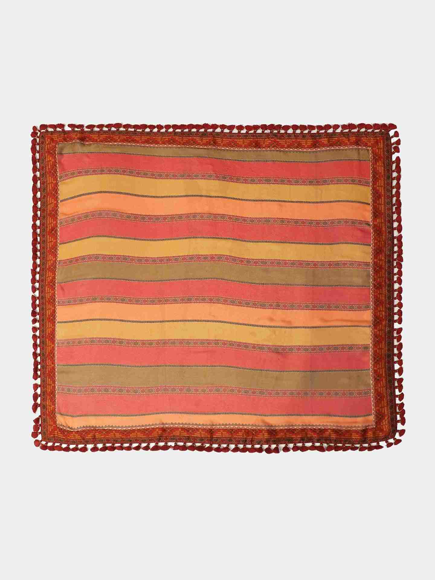 Rust & Multi-Color Falguni Square Scarf