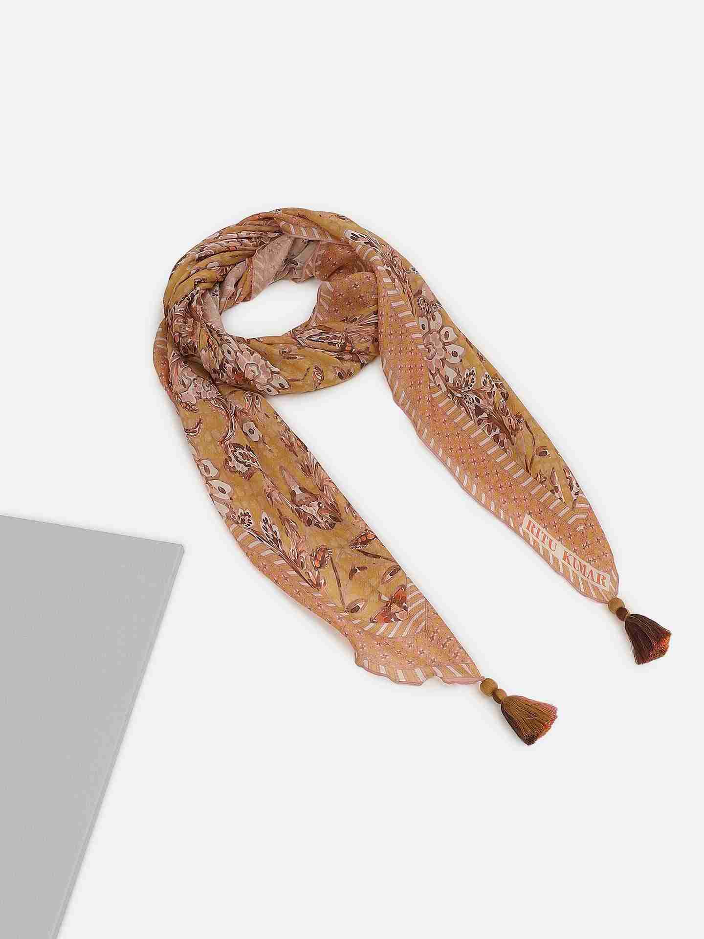 Yellow Urja Square Scarf