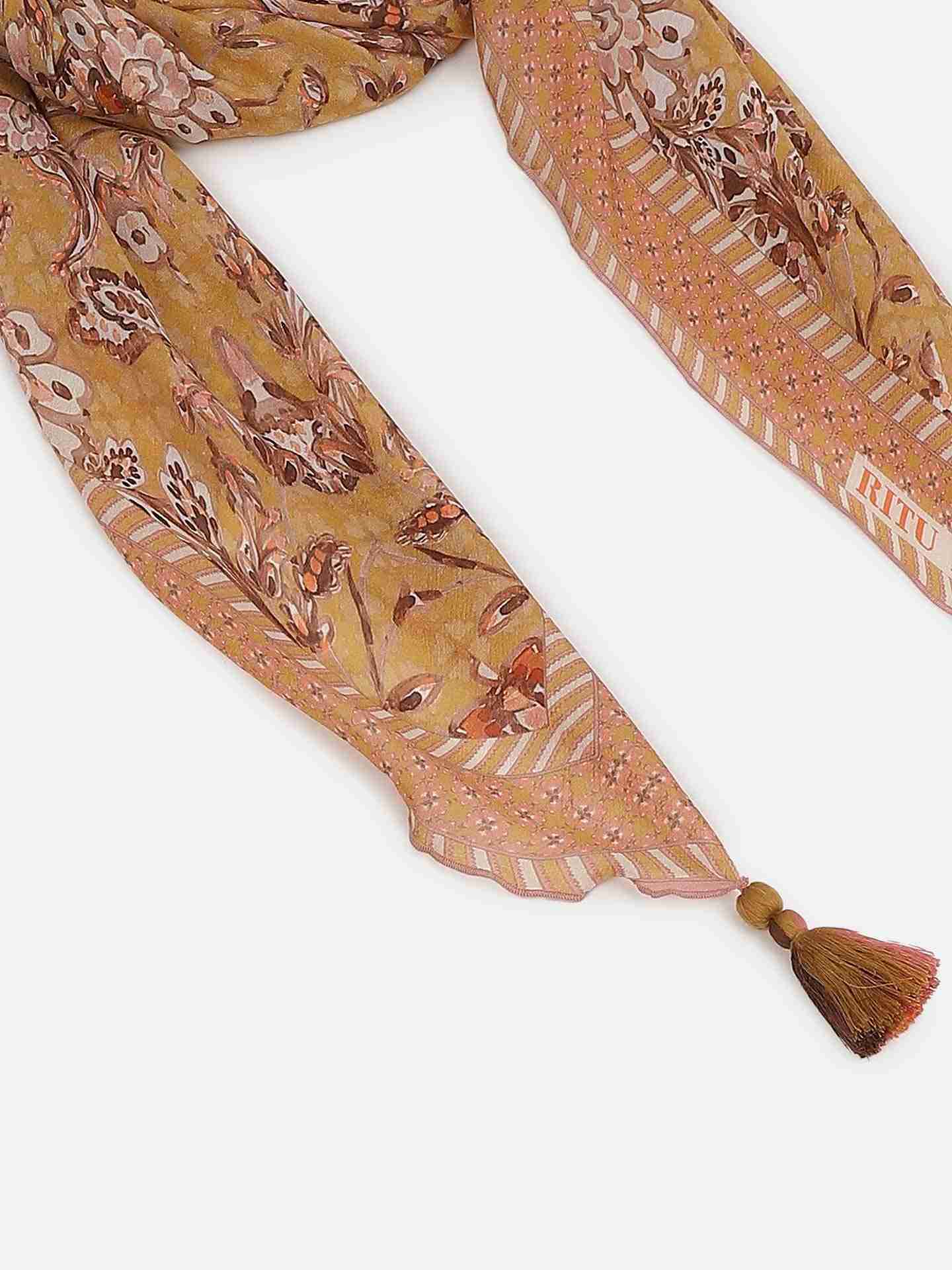 Yellow Urja Square Scarf