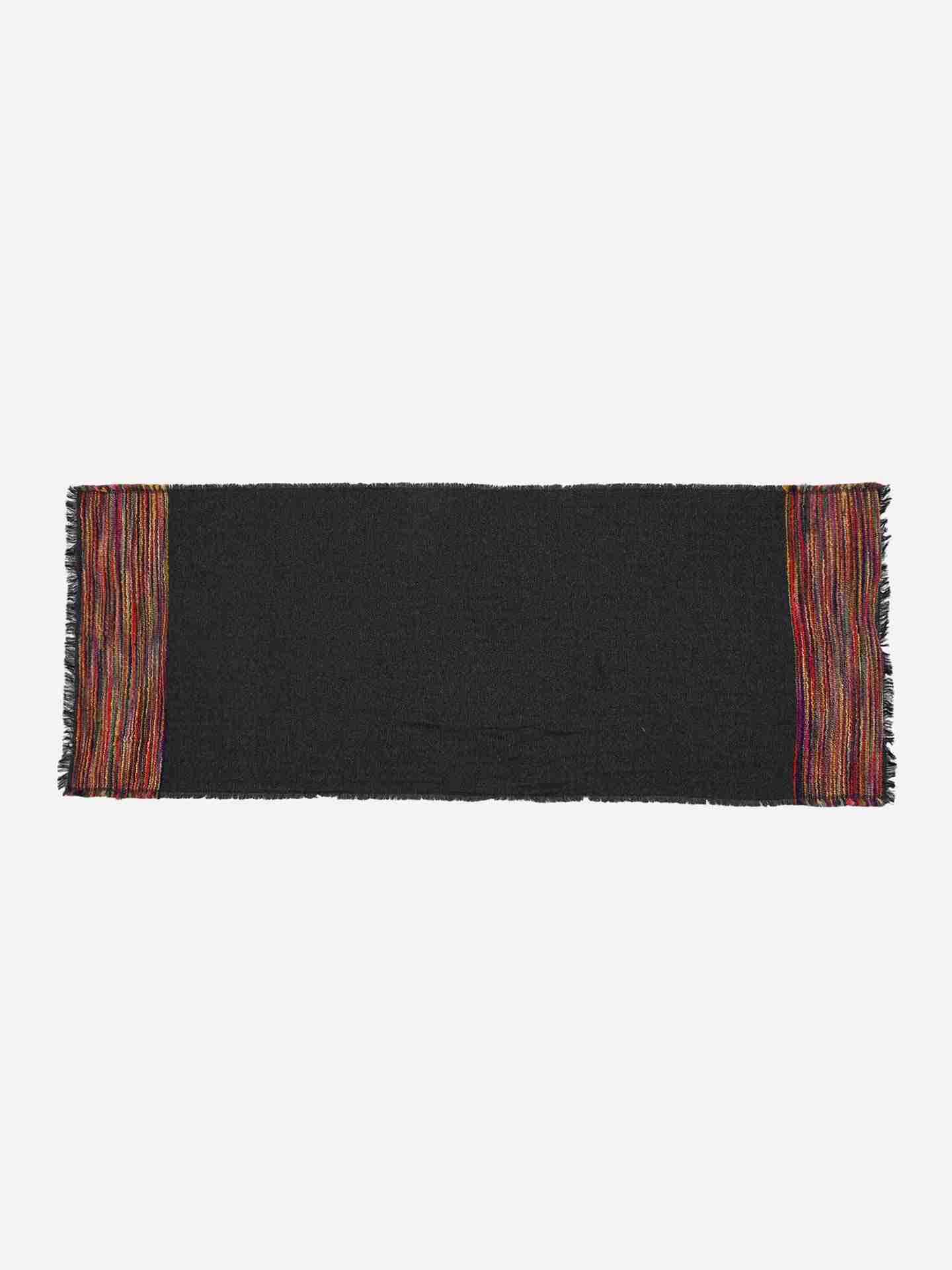 Black Morgan Wool Square Scarf
