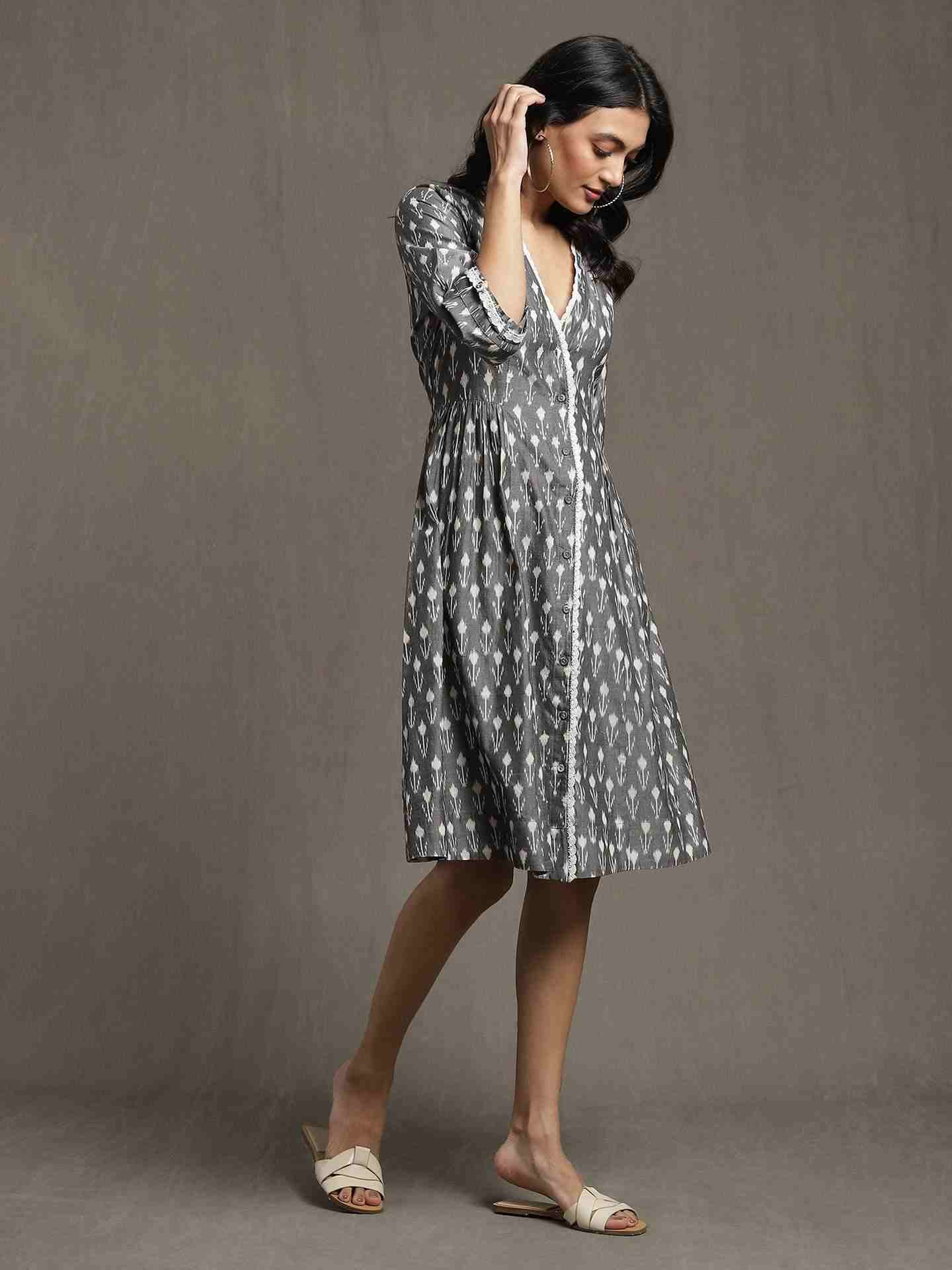 Grey Whimsical Heritage Dress