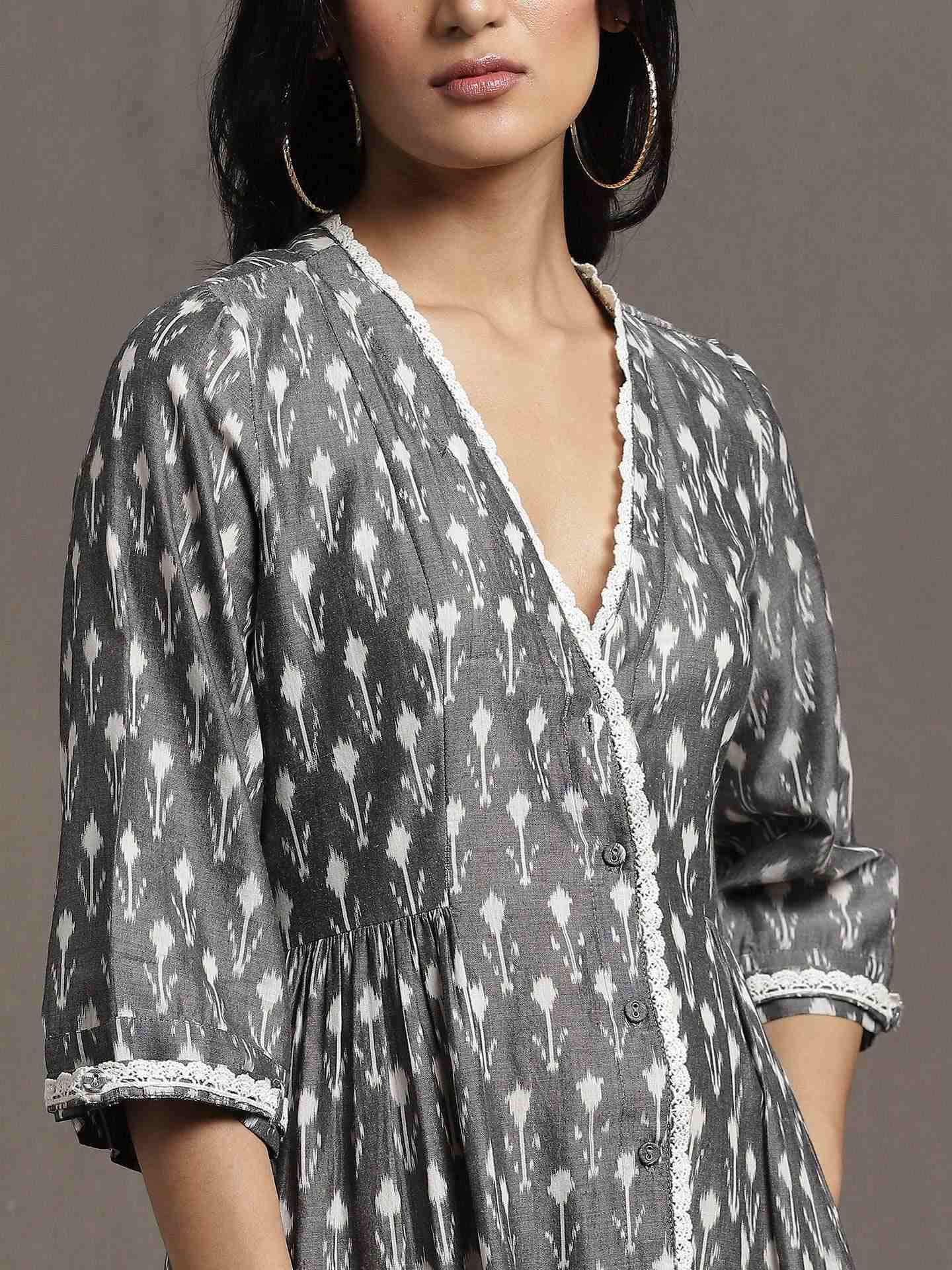 Grey Whimsical Heritage Dress