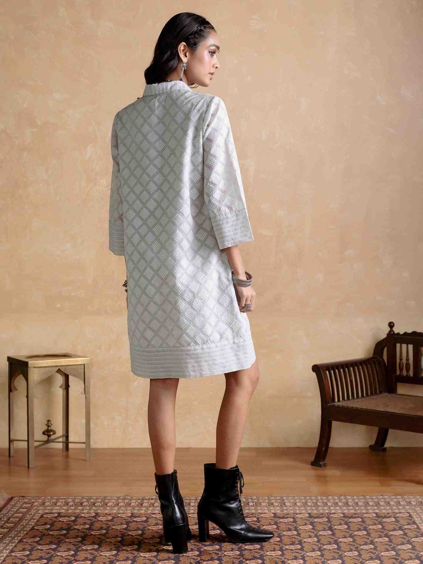 Grey Ananta Shirt Dress