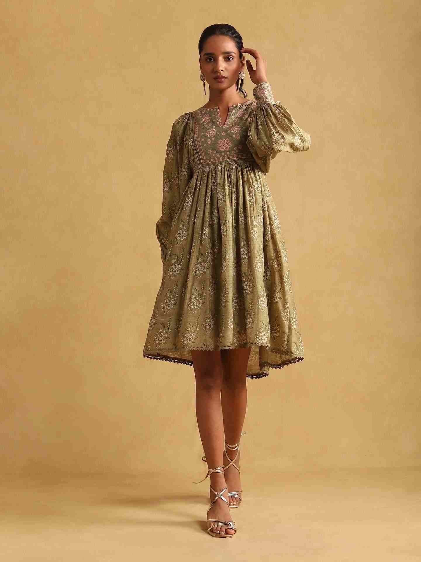 Green Jenny Knee-Length Dress