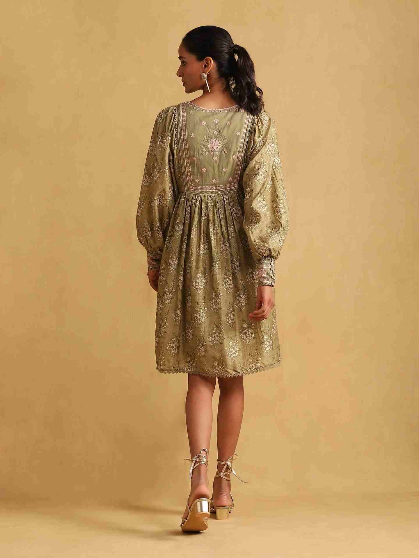 Green Jenny Knee-Length Dress