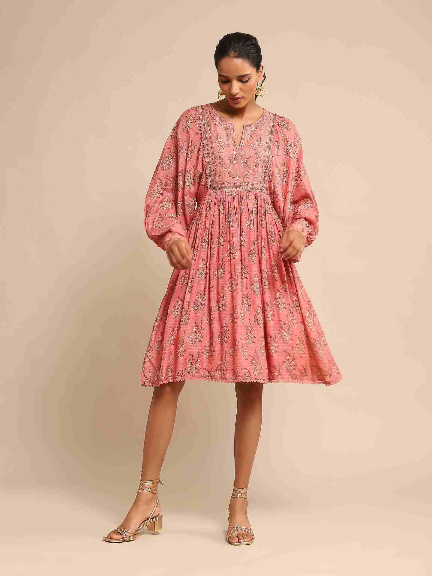 Pink Jenny Knee-Length Dress