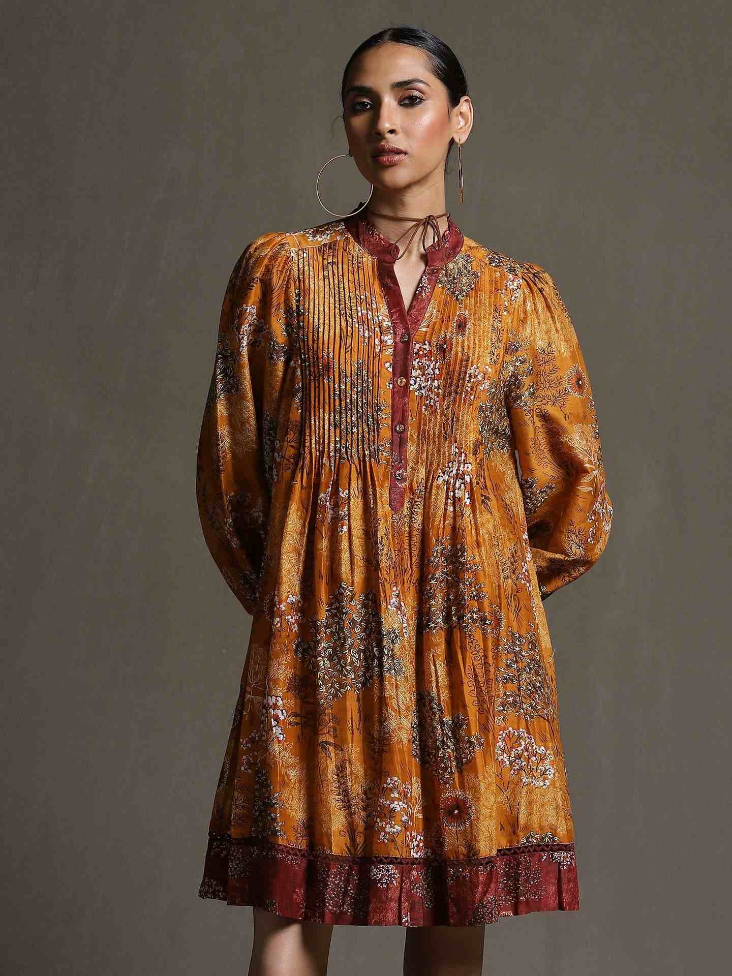 Mustard Forest Dress