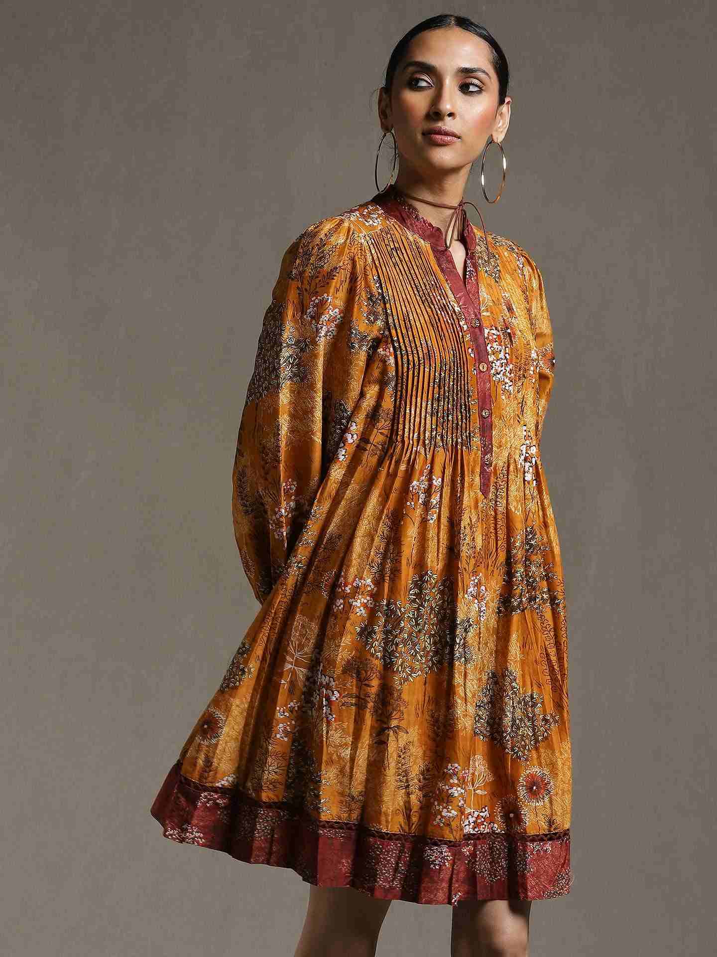 Mustard Forest Dress