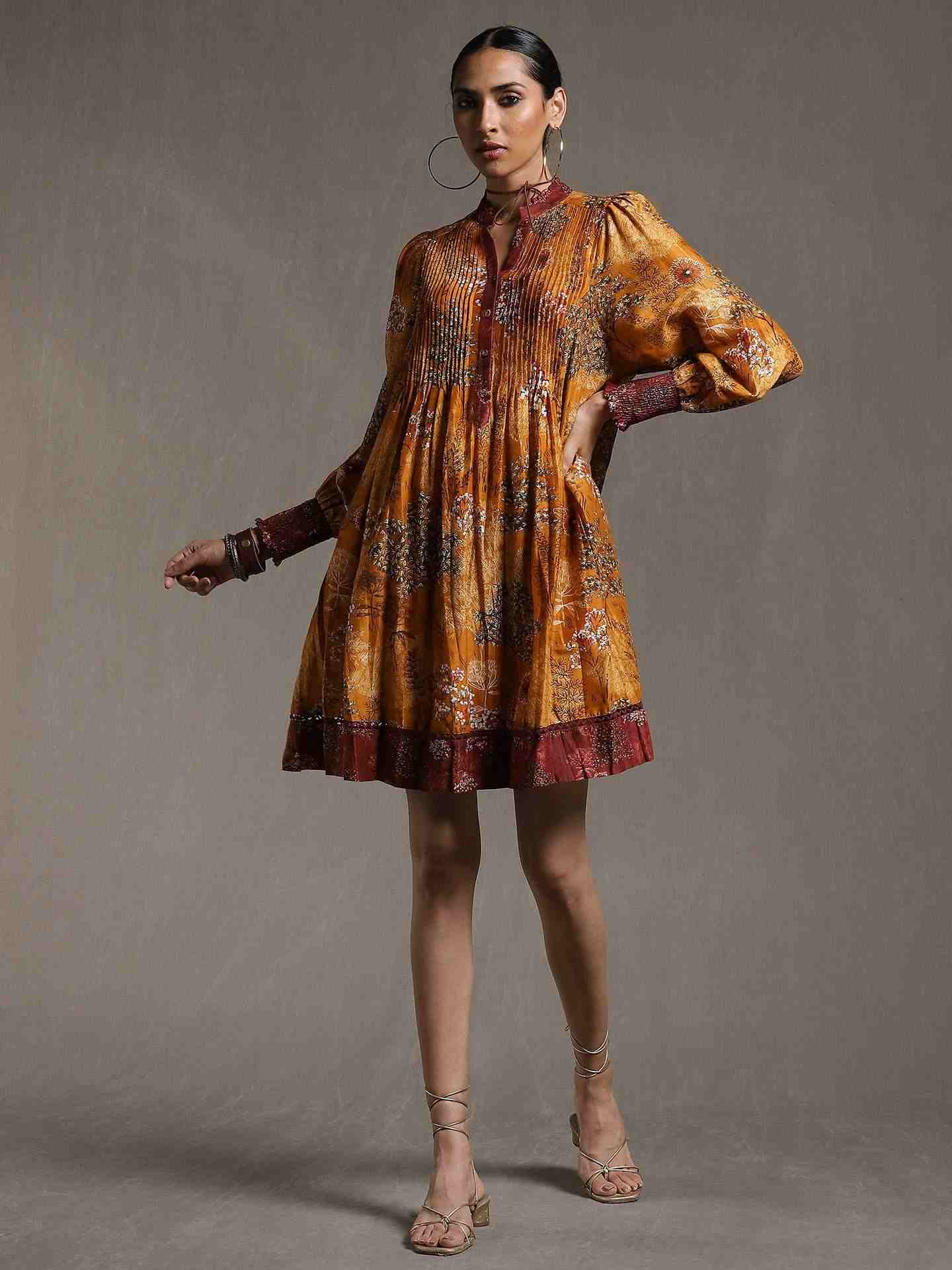 Mustard Forest Dress