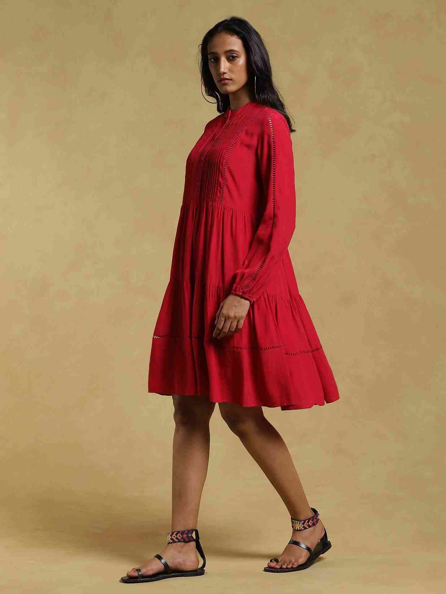 Pink Ethereal Crepe Dress