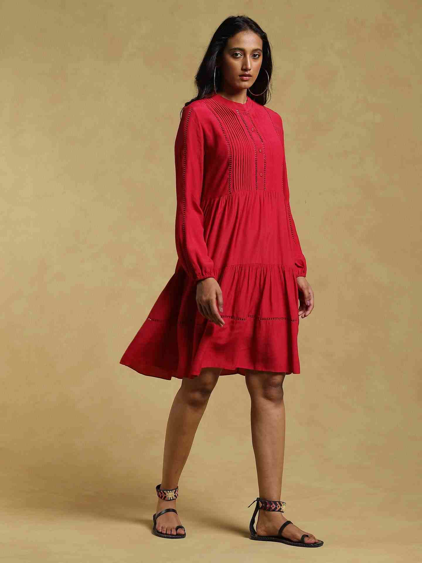 Pink Ethereal Crepe Dress