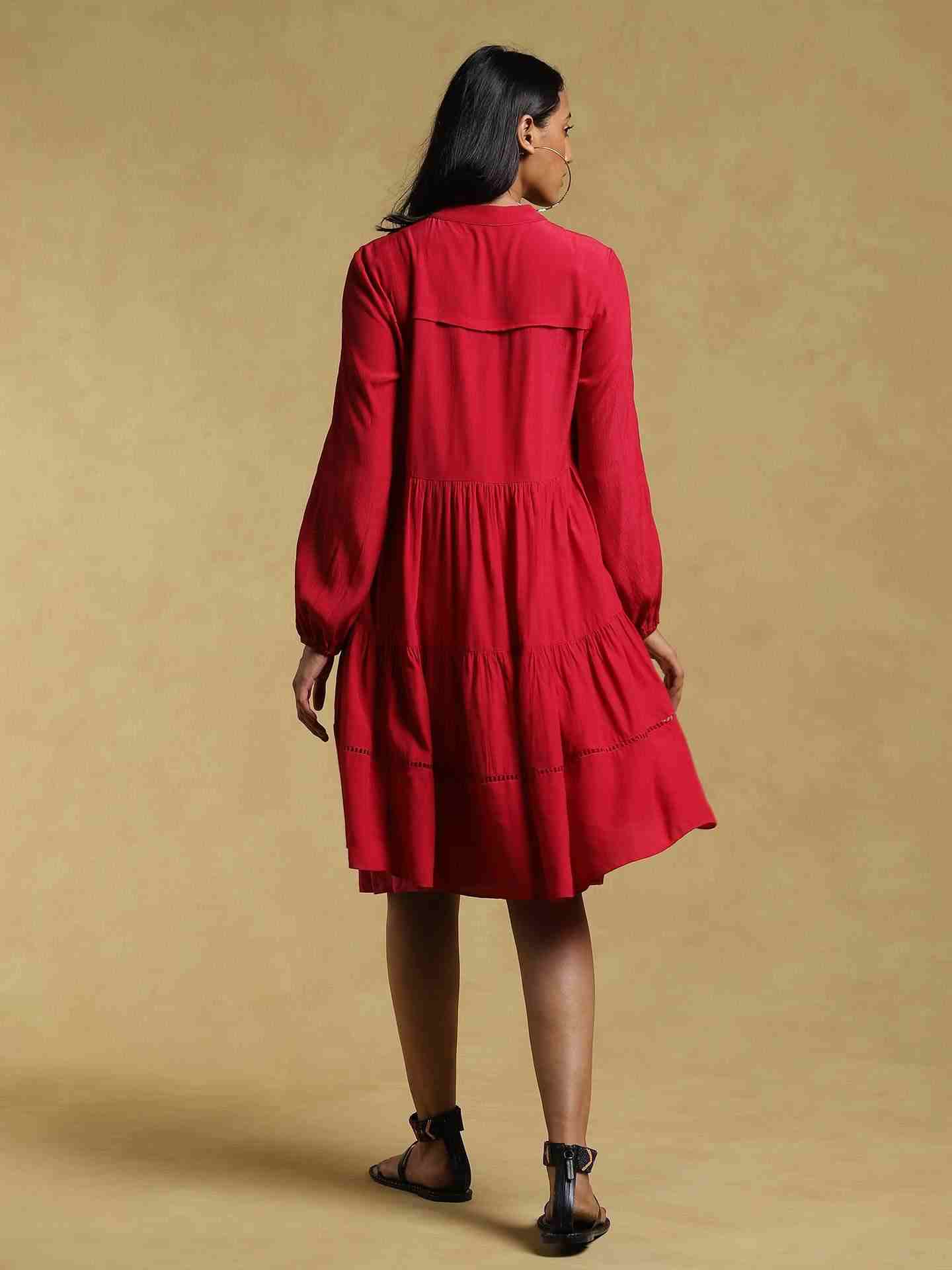 Pink Ethereal Crepe Dress