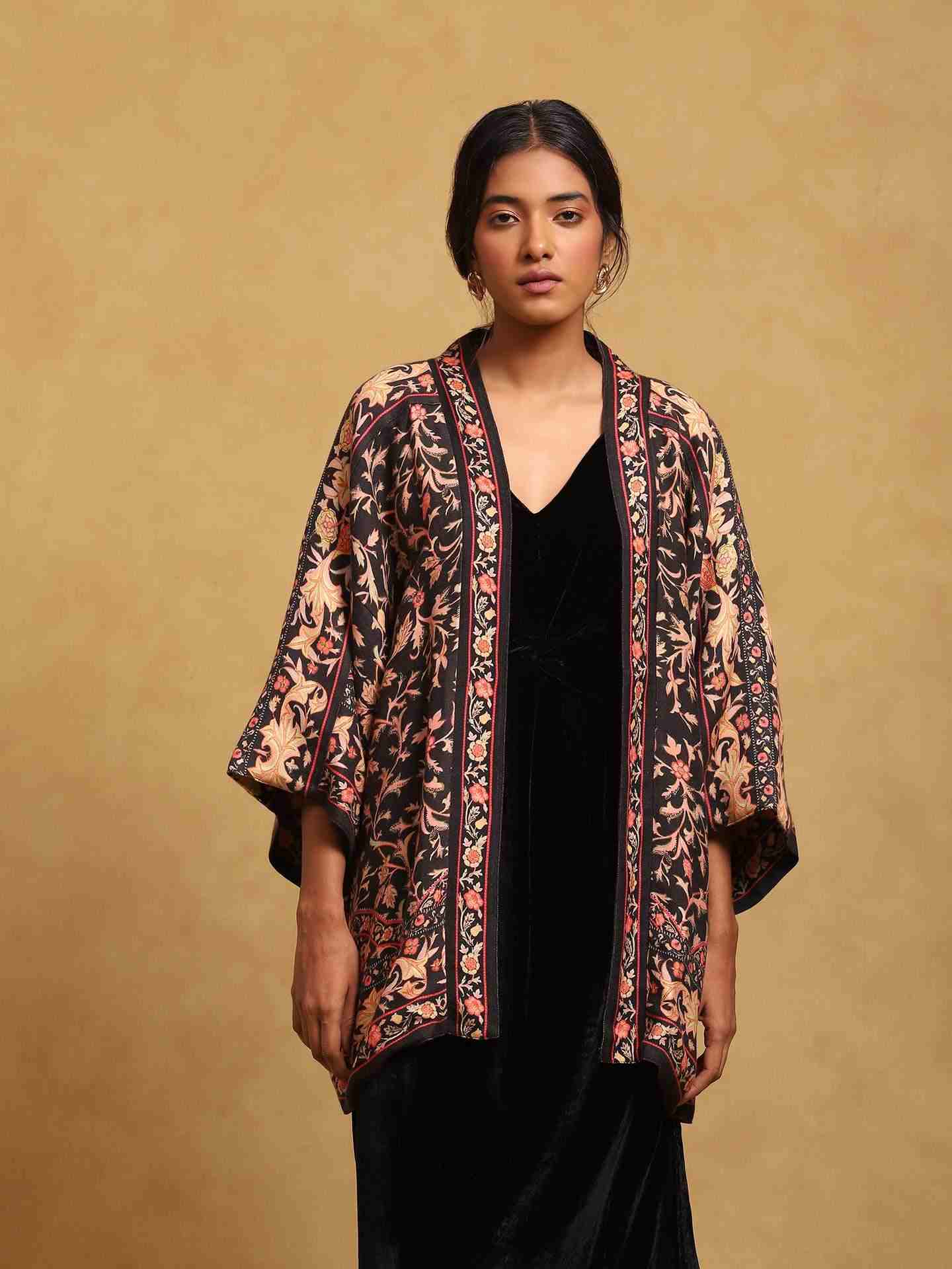 Black Wool Shrug