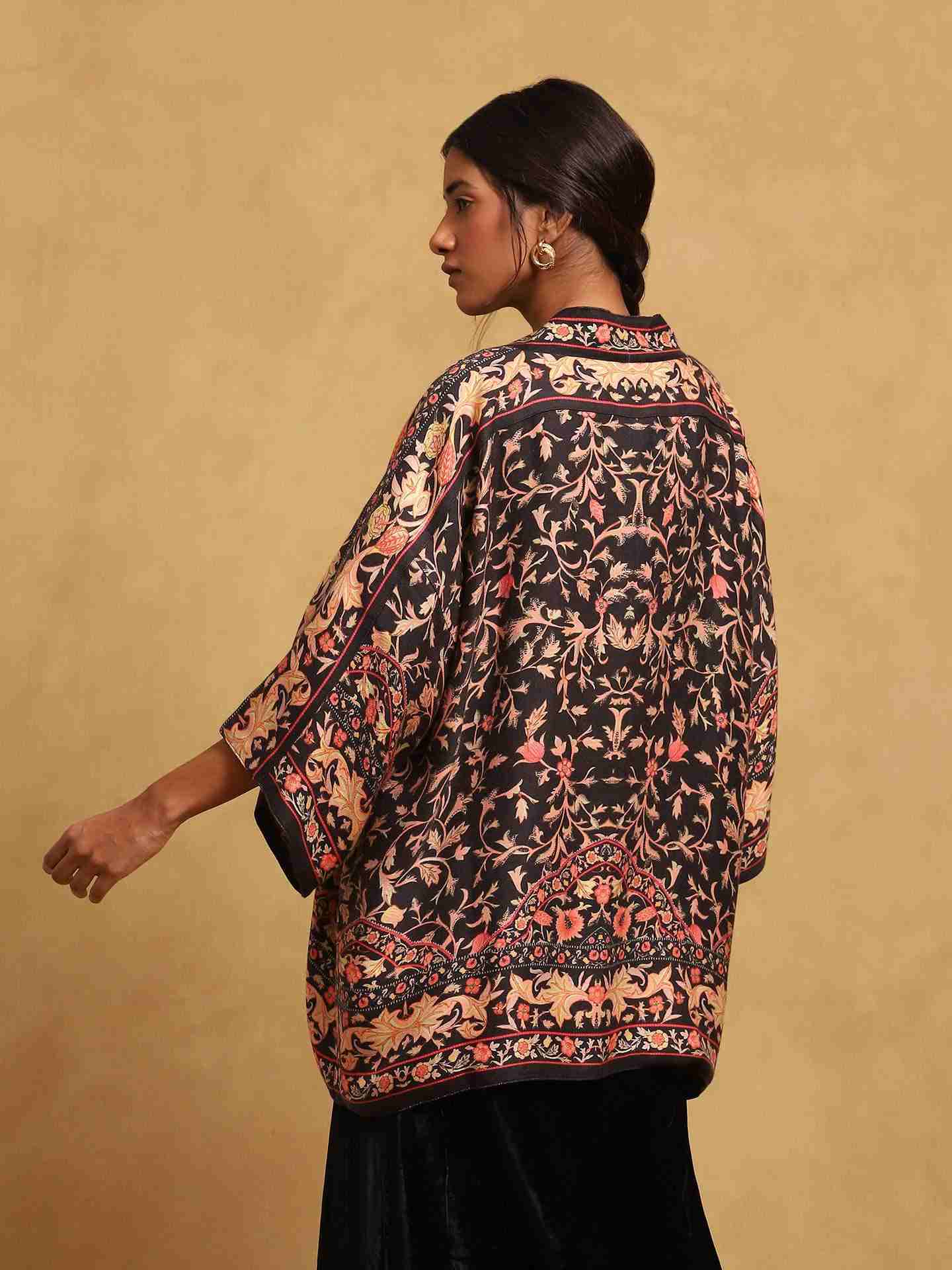 Black Wool Shrug