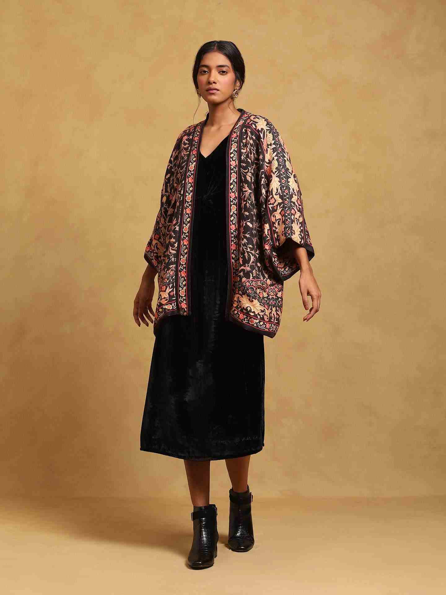 Black Wool Shrug