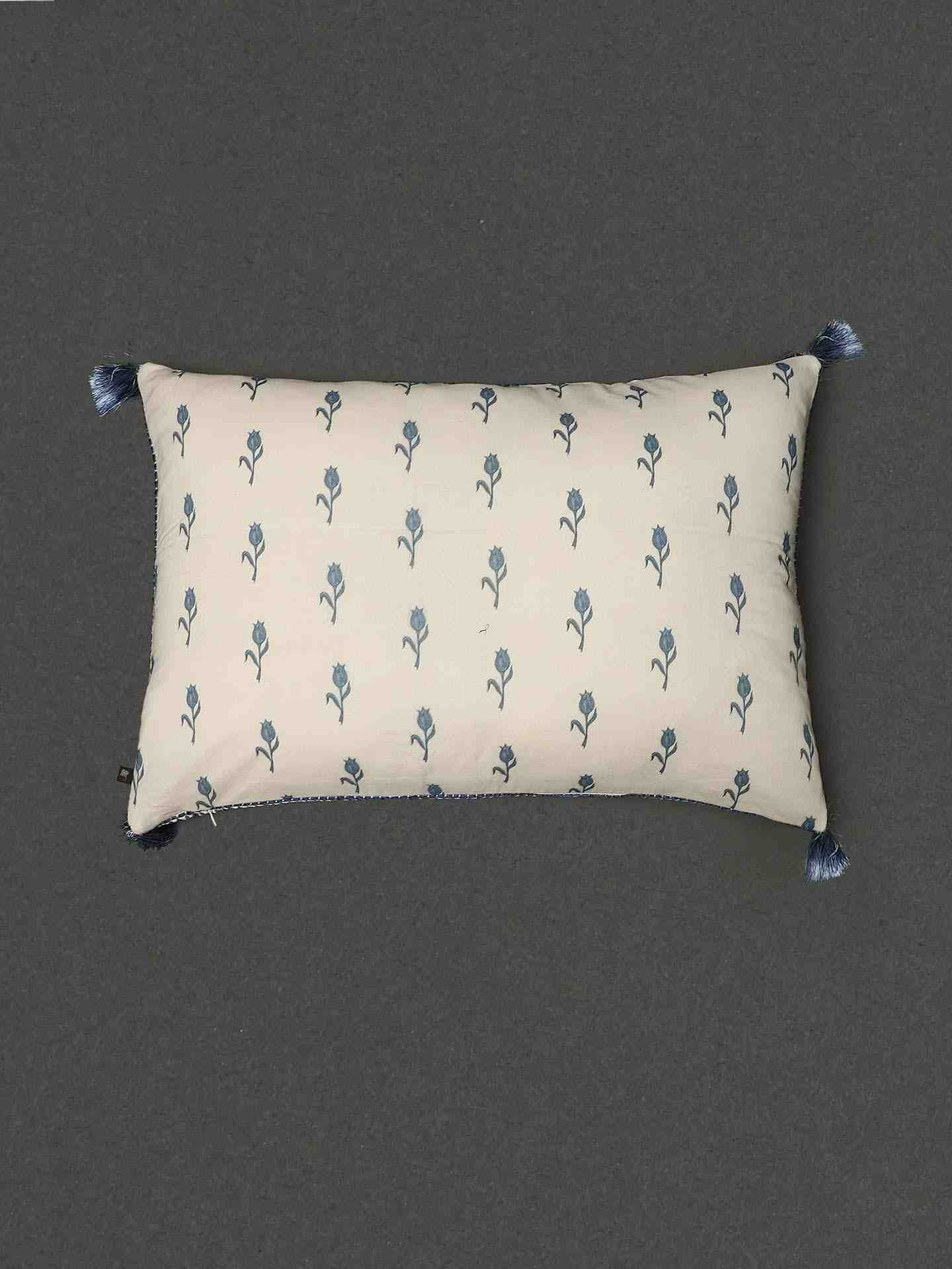 Blue Jalmahal Cotton Pillow Sham
