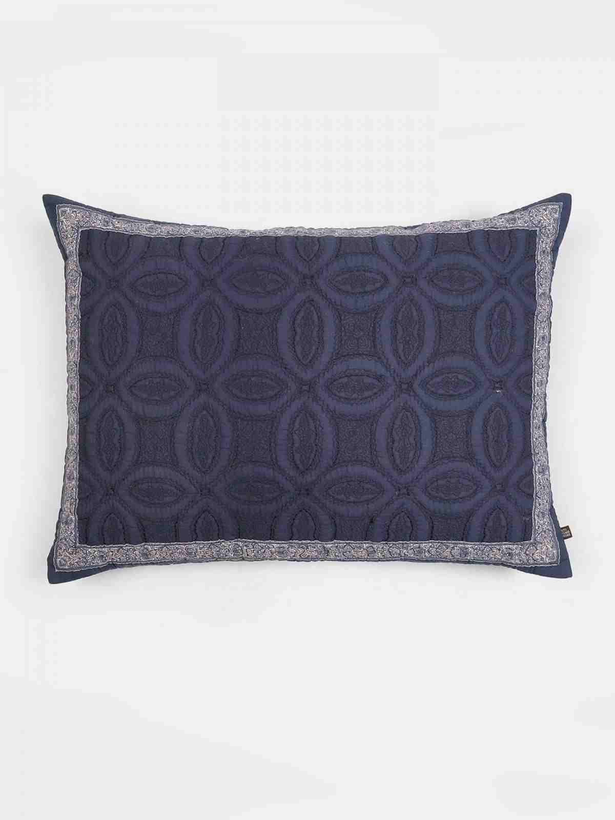 Light Blue Jaamevar Cotton Pillow Sham