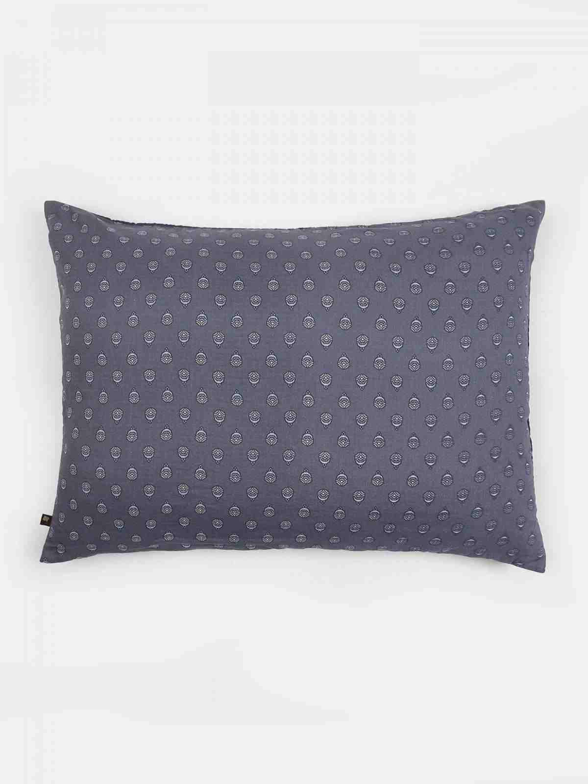 Light Blue Jaamevar Cotton Pillow Sham