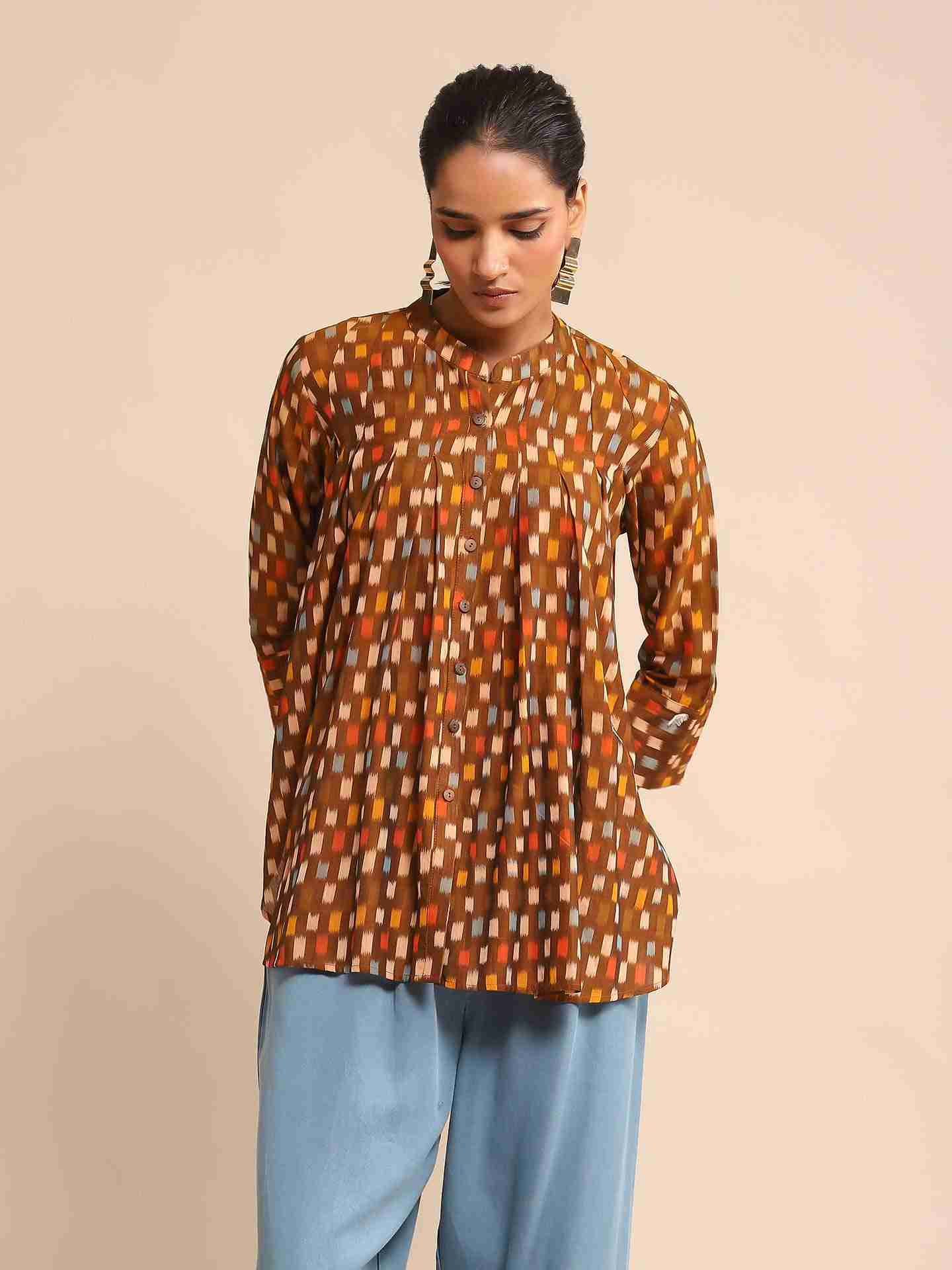 Brown Urban Elysian Cotton Shirt