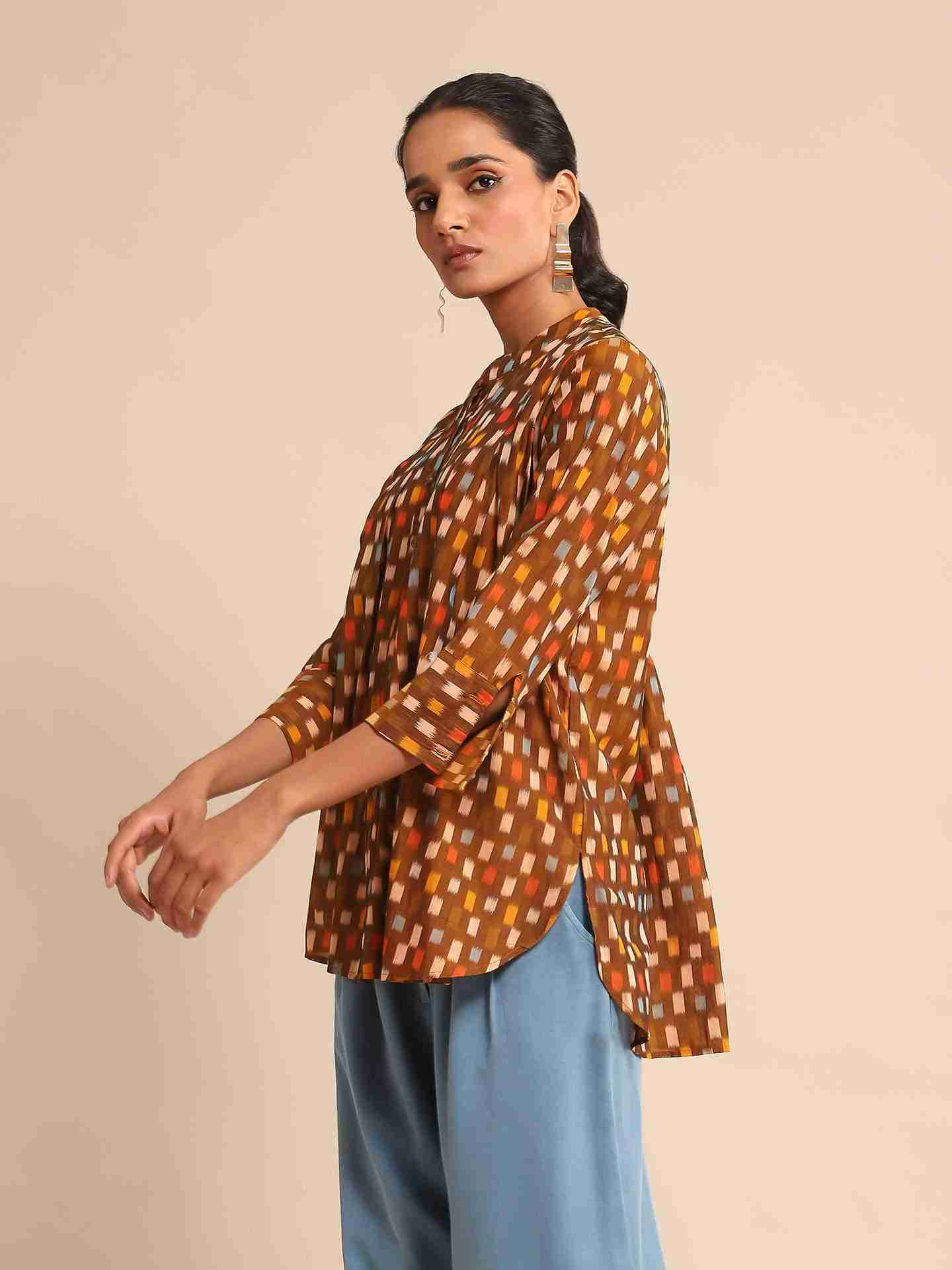 Brown Urban Elysian Cotton Shirt