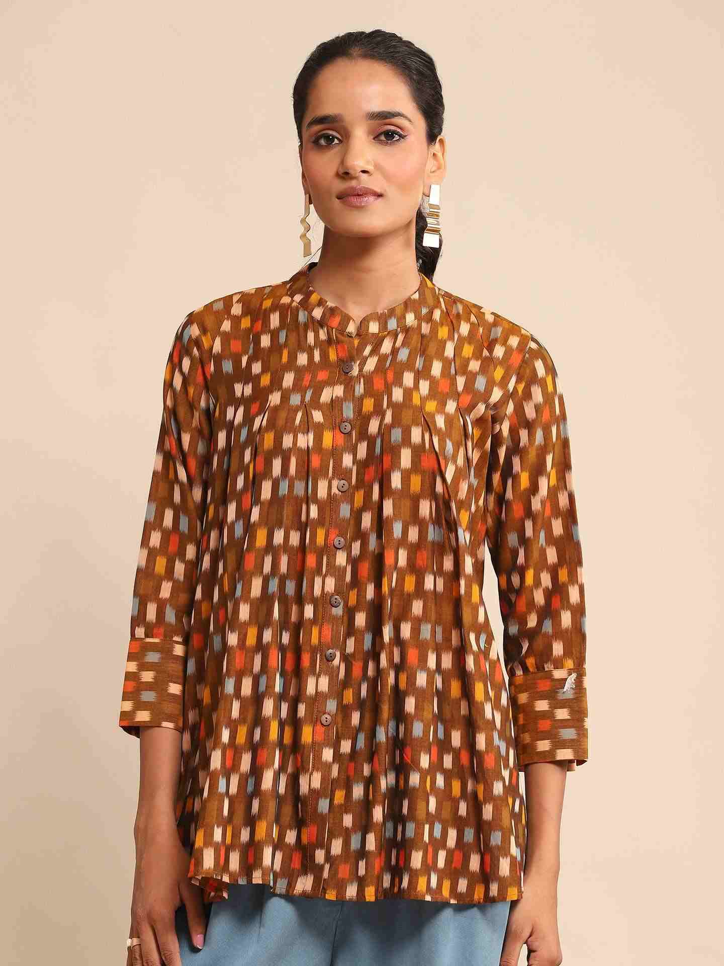 Brown Urban Elysian Cotton Shirt