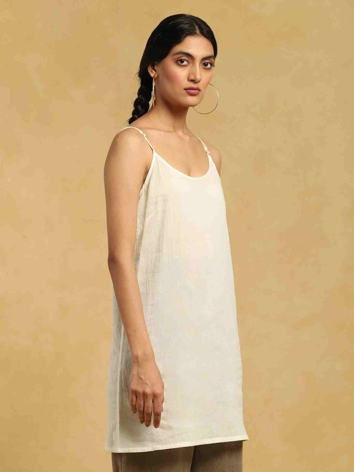 Off White Patch Floral Cotton Shirt