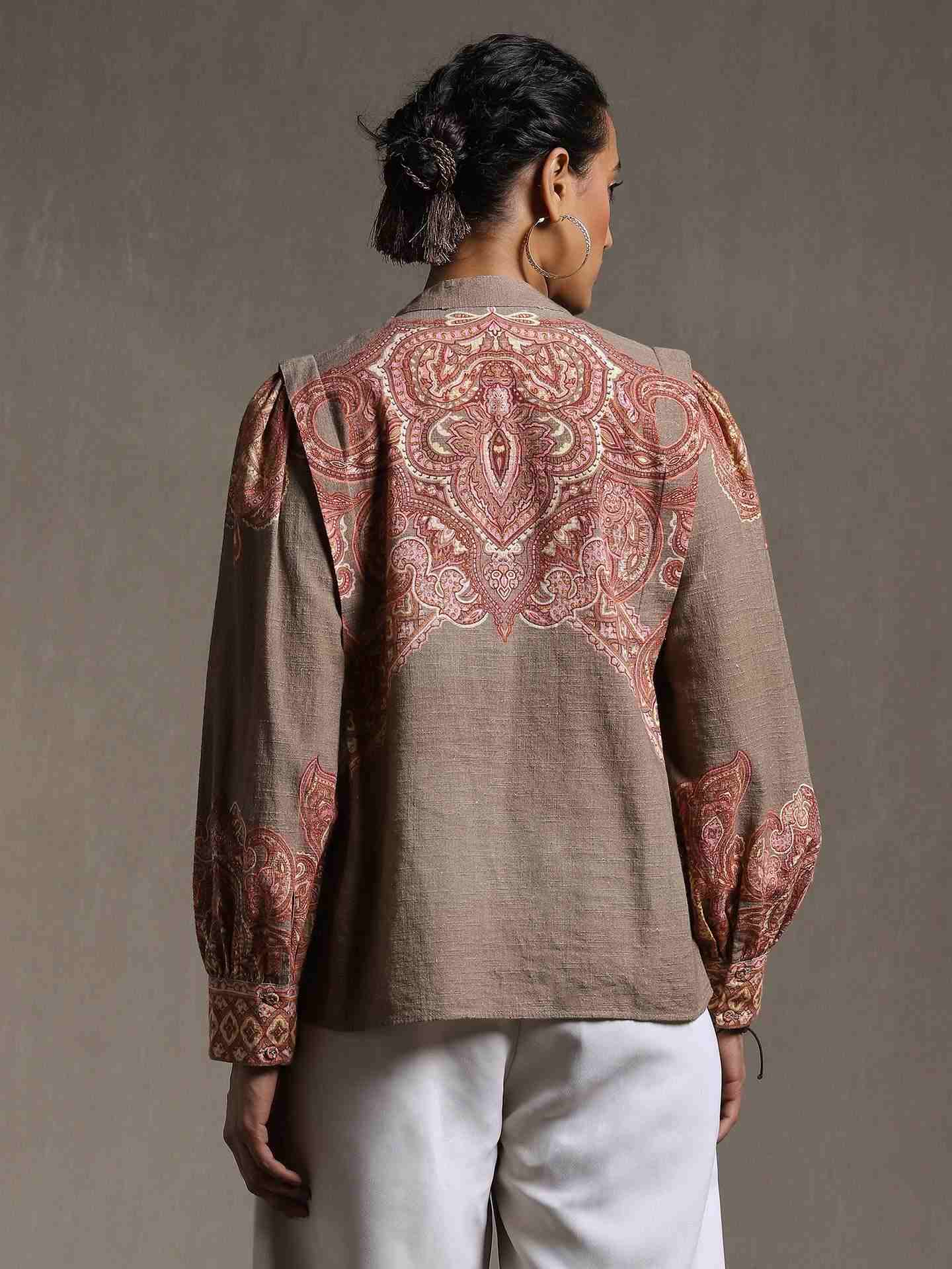 Khaki Nath Cotton Shirt