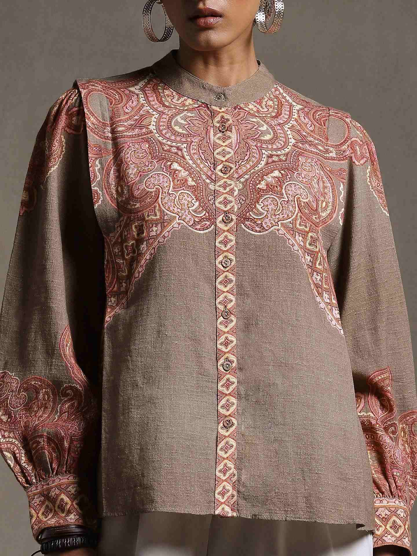 Khaki Nath Cotton Shirt