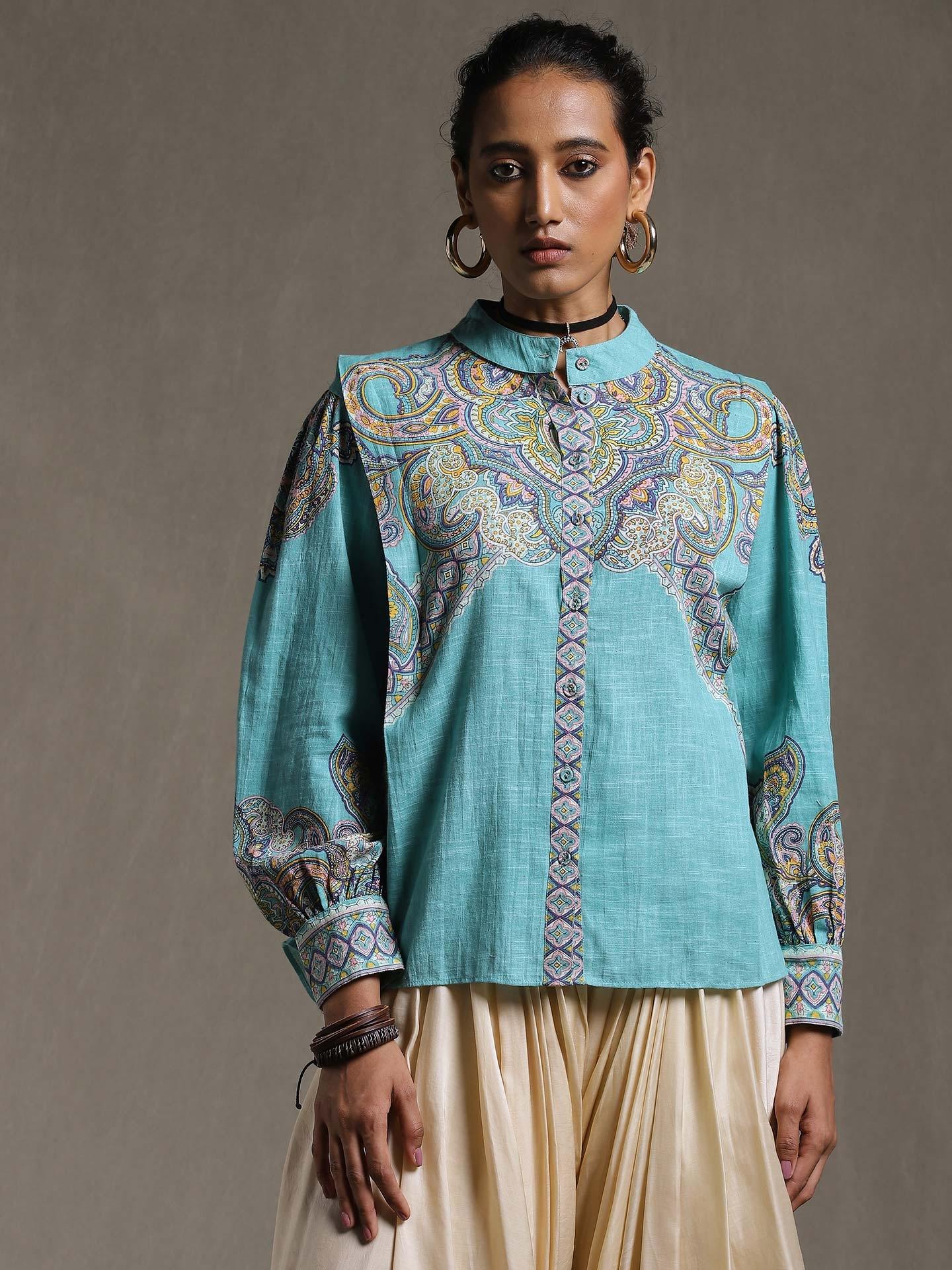 Mint Nath Cotton Shirt