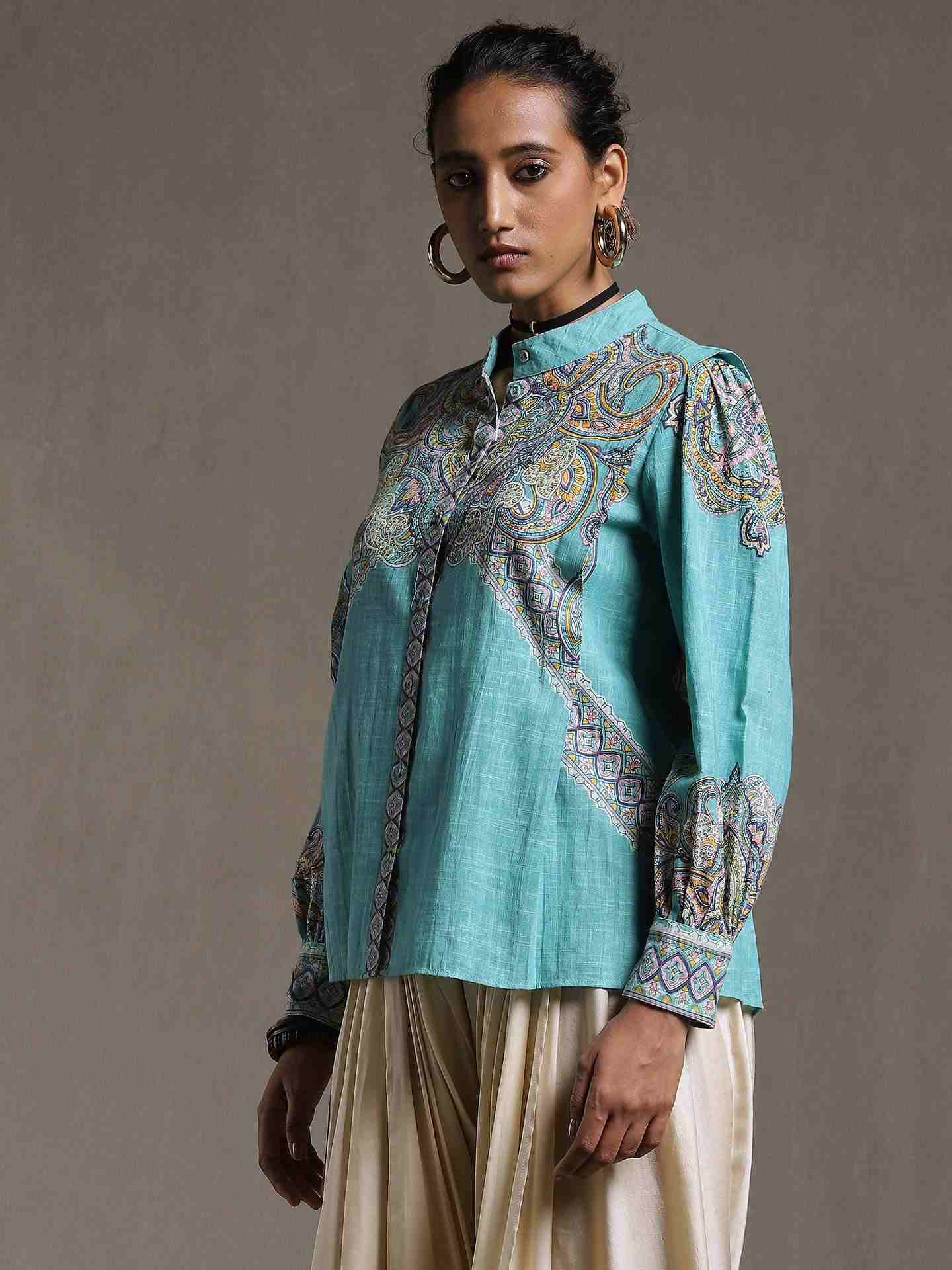 Mint Nath Cotton Shirt
