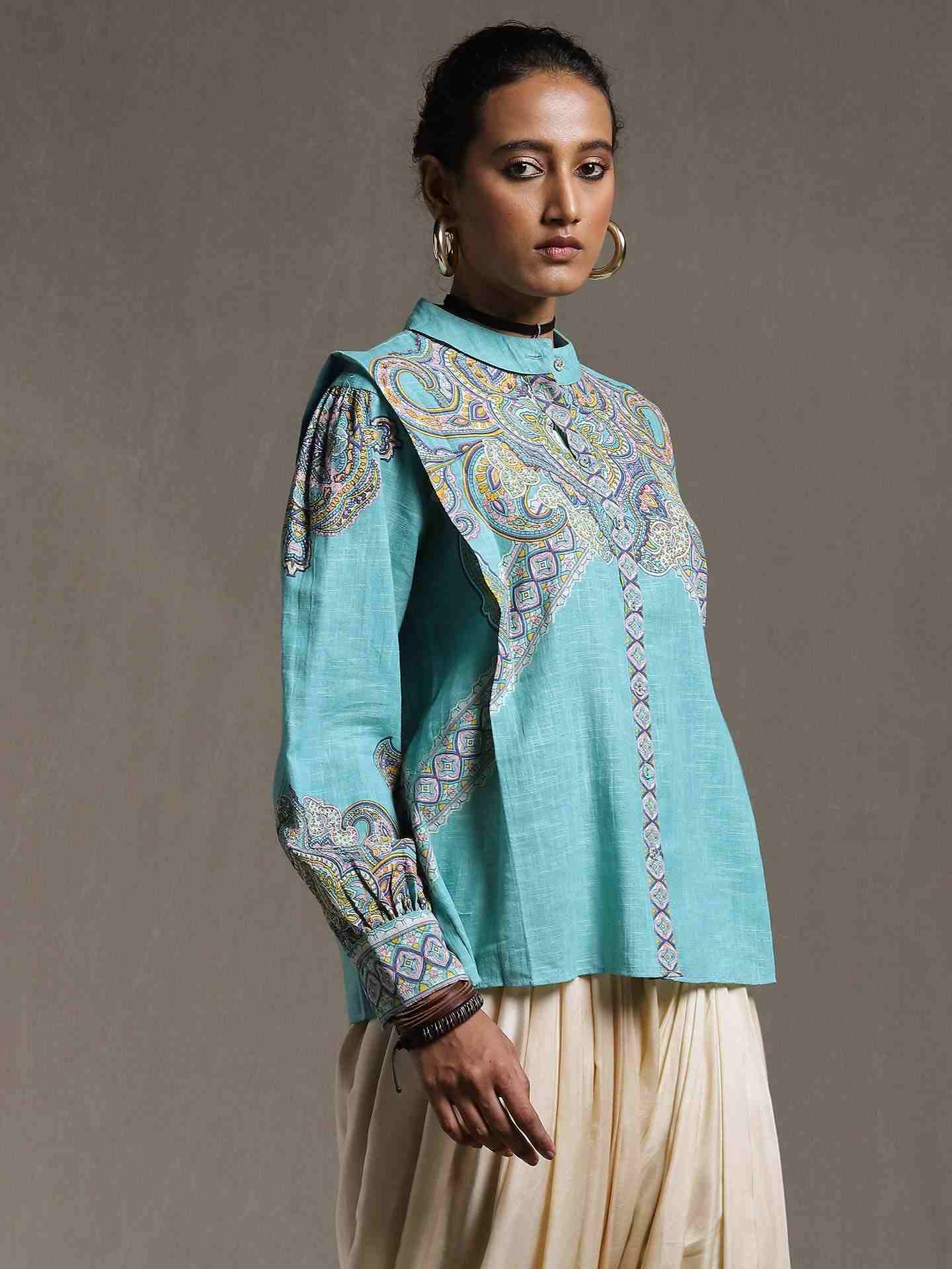 Mint Nath Cotton Shirt