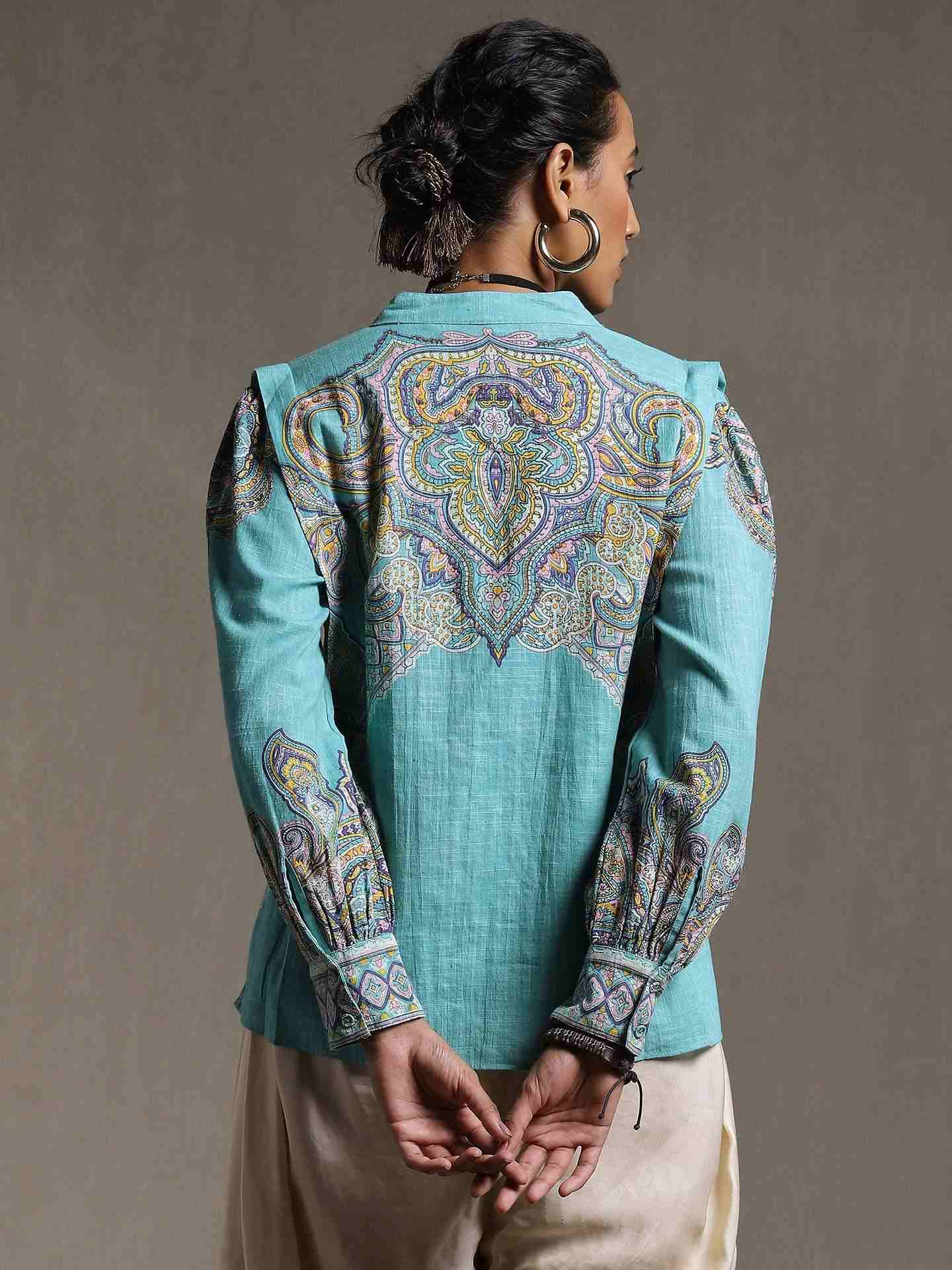 Mint Nath Cotton Shirt