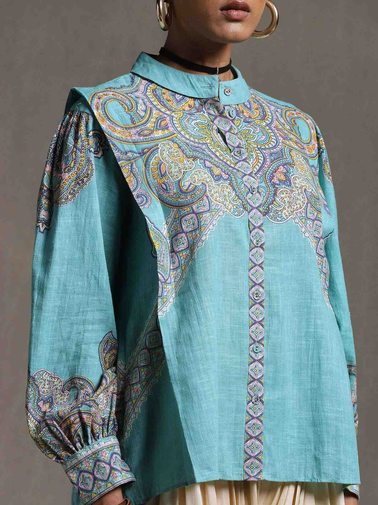 Mint Nath Cotton Shirt