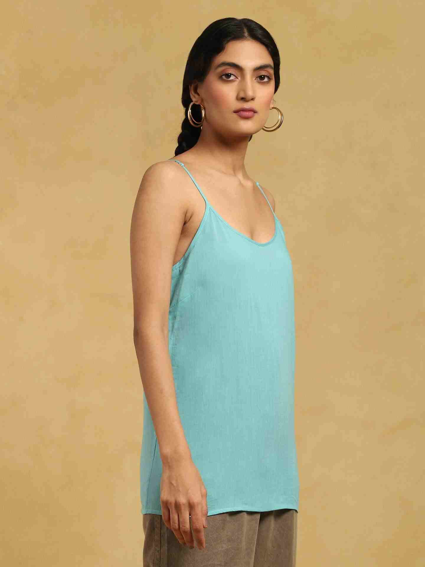 Blue Baadal Chanderi Shirt