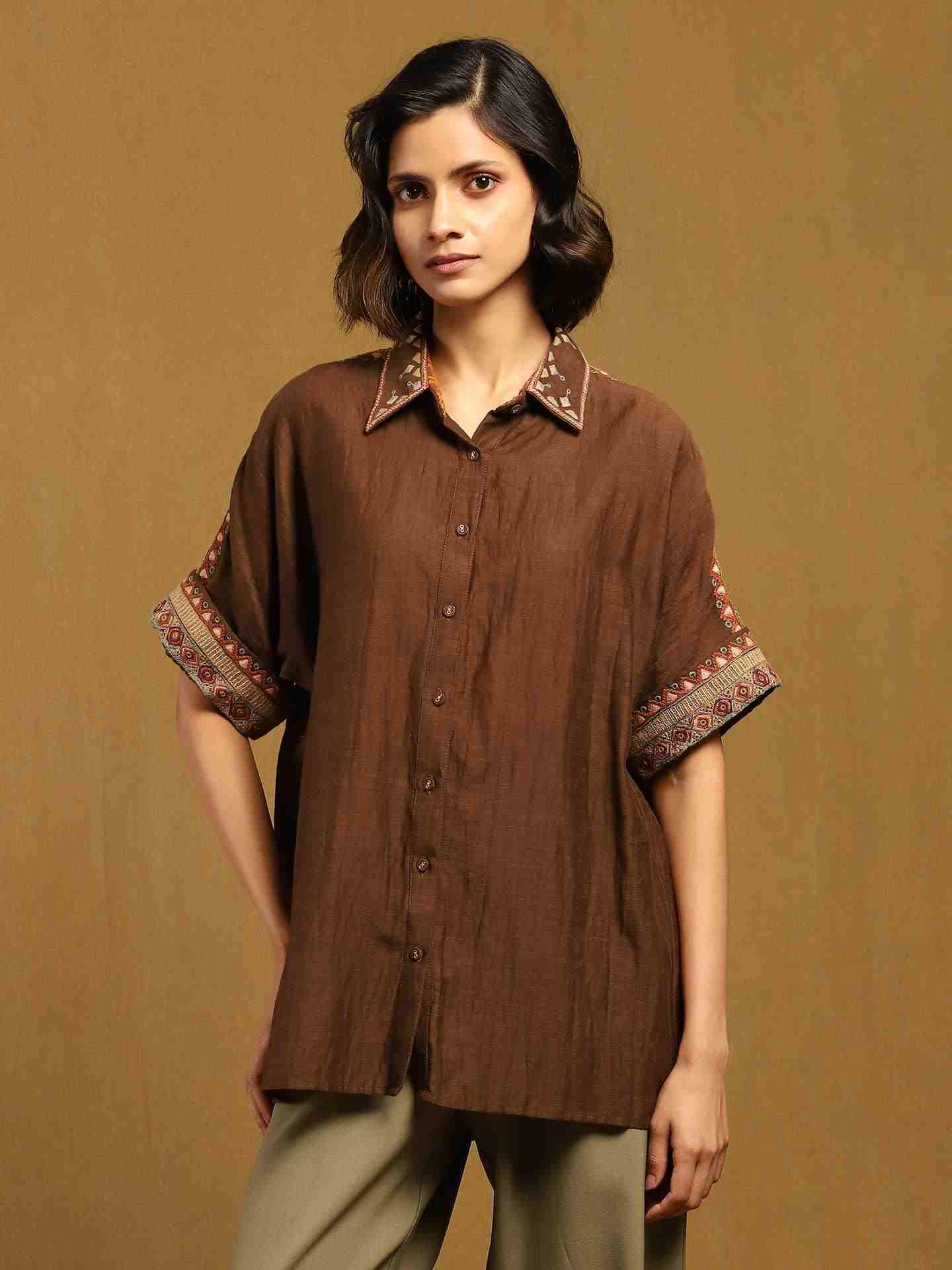 Brown Kyesha Shirt