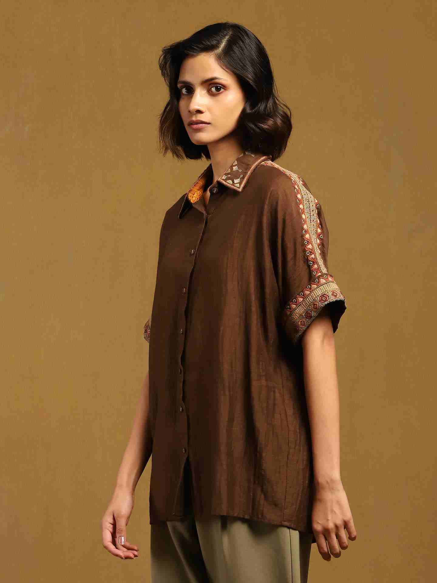Brown Kyesha Shirt