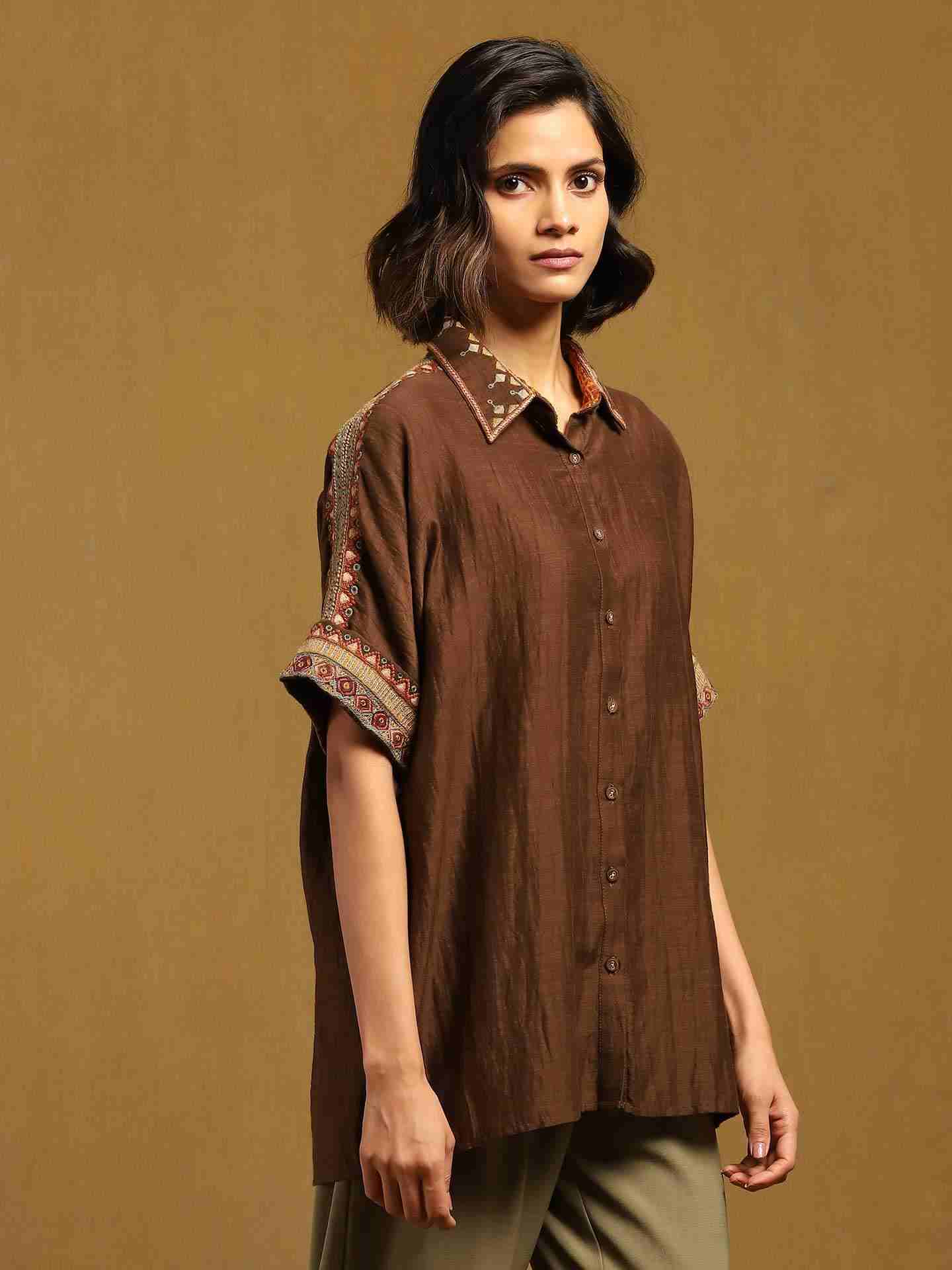 Brown Kyesha Shirt
