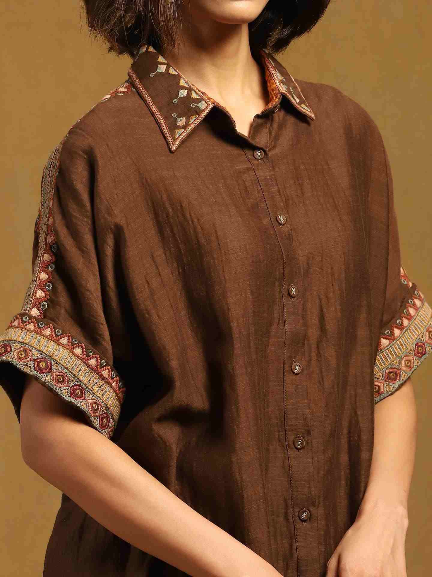 Brown Kyesha Shirt