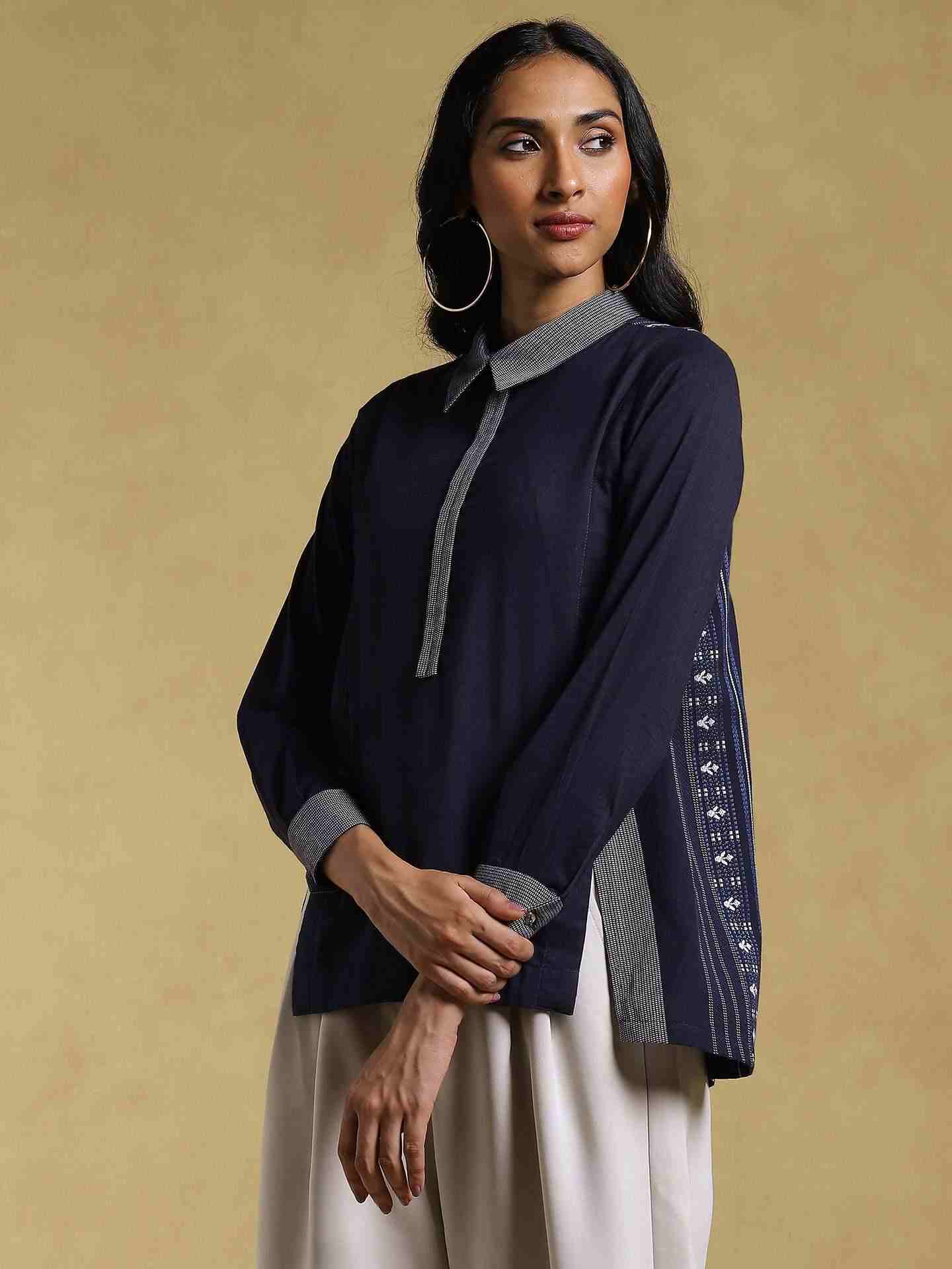 Blue Ethereal Yarn-Dyed Cotton Shirt