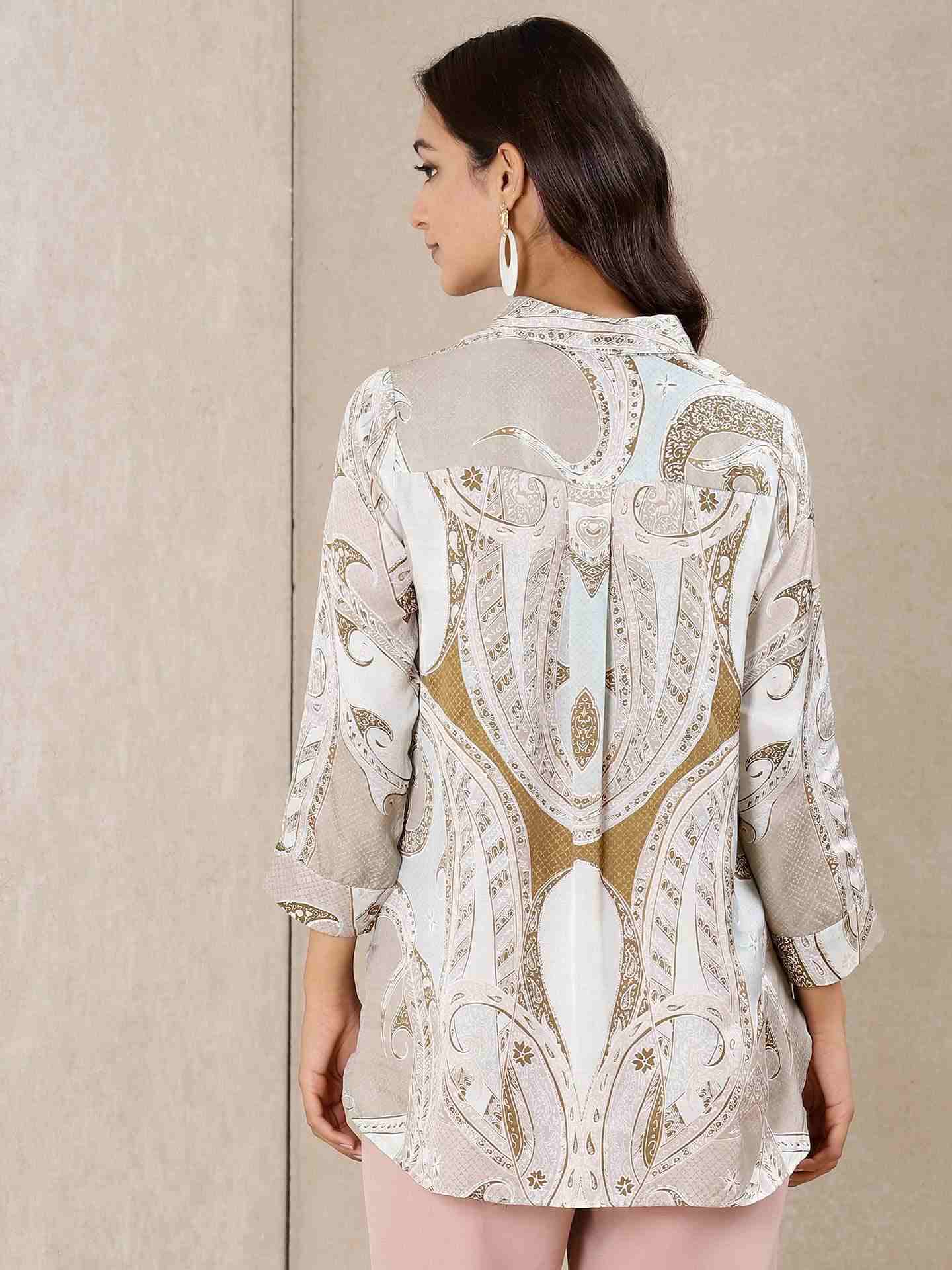 Mint Apsara Crepe Shirt