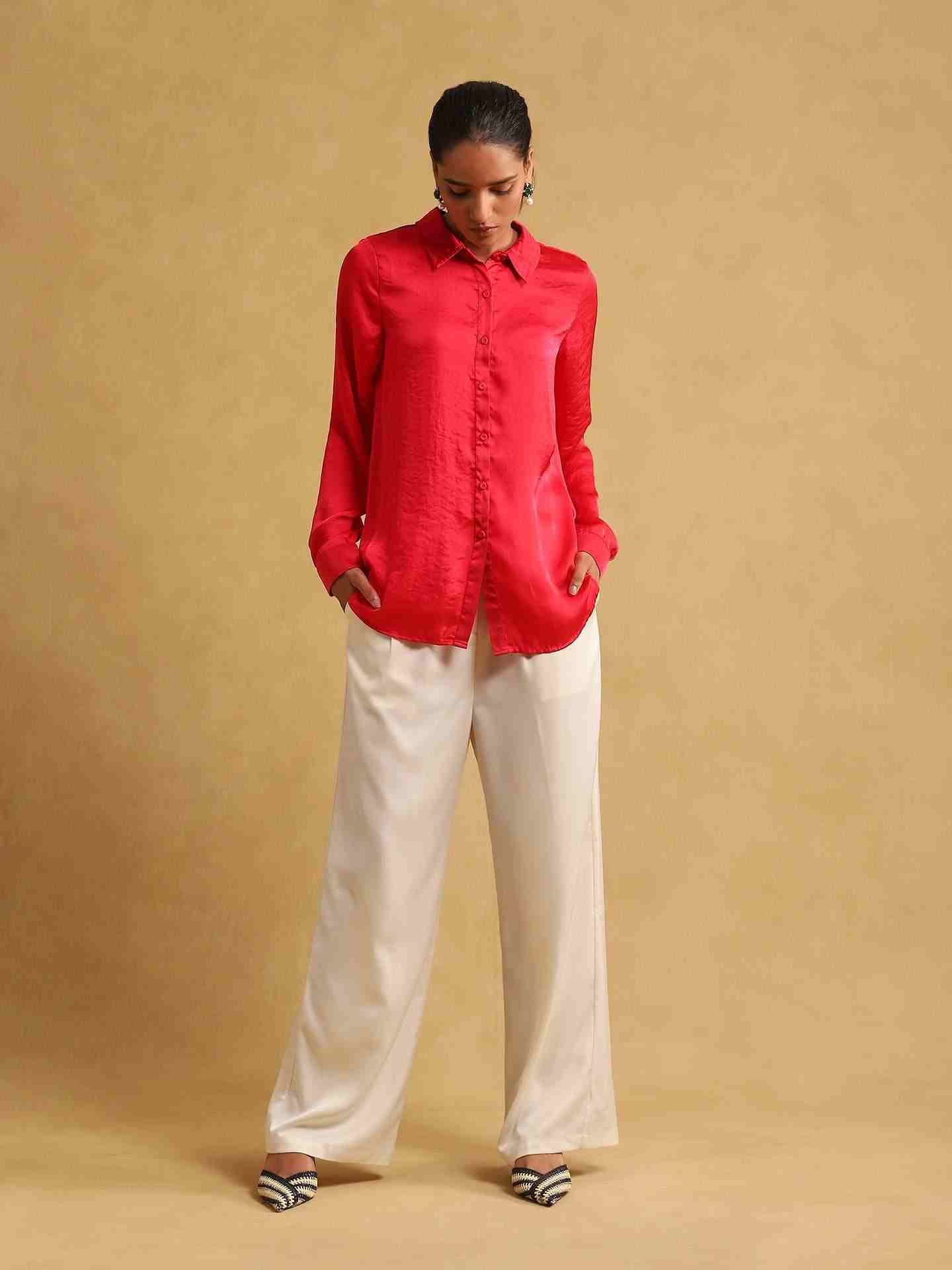 Fuschia Rubix Solid Shirt