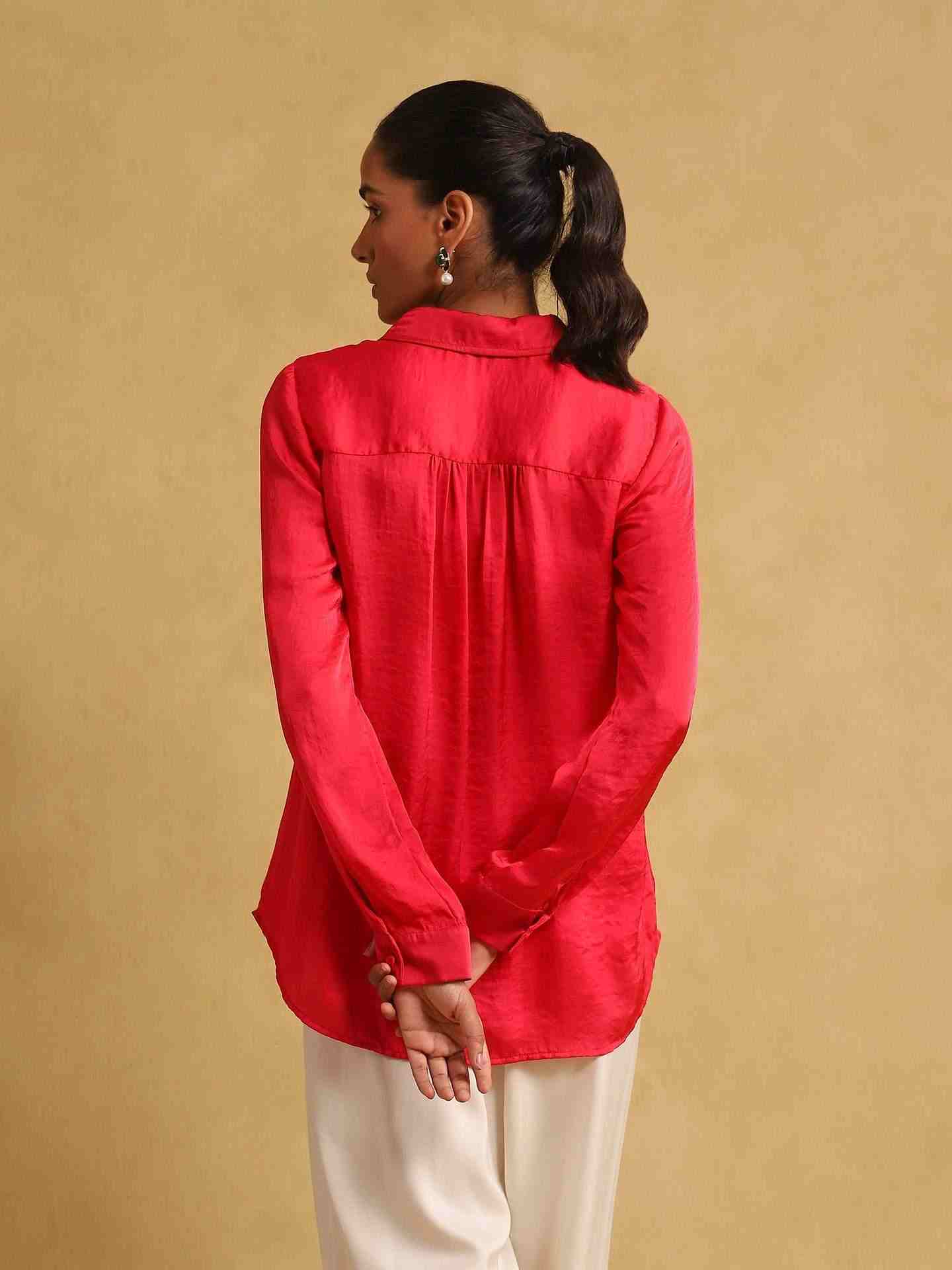 Fuschia Rubix Solid Shirt